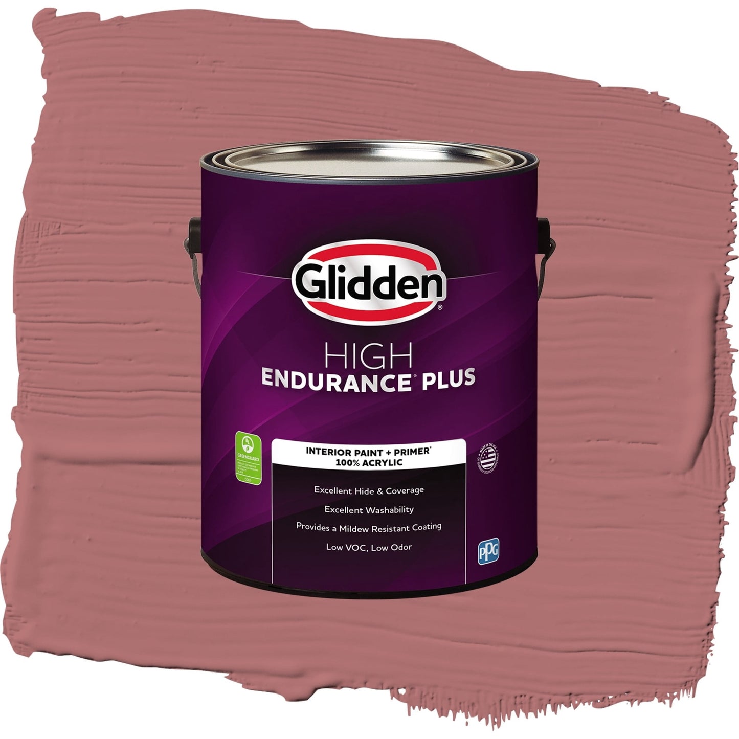 Glidden HEP Horizon Glow / Red, Semi-Gloss Interior Paint with Primer, 1 Gallon