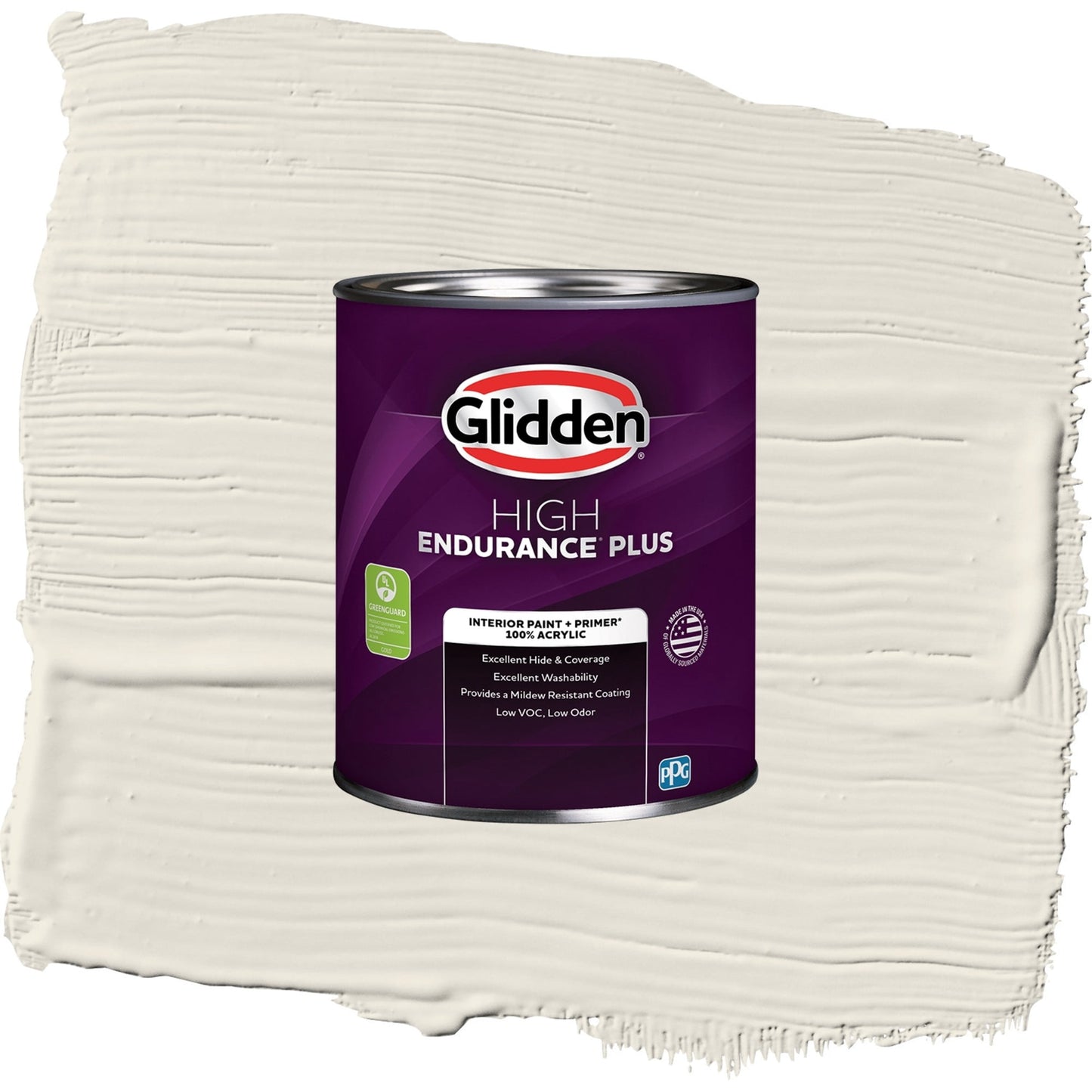 Glidden HEP Hourglass / Off-White Semi-Gloss Interior Paint with Primer, 1 Quart