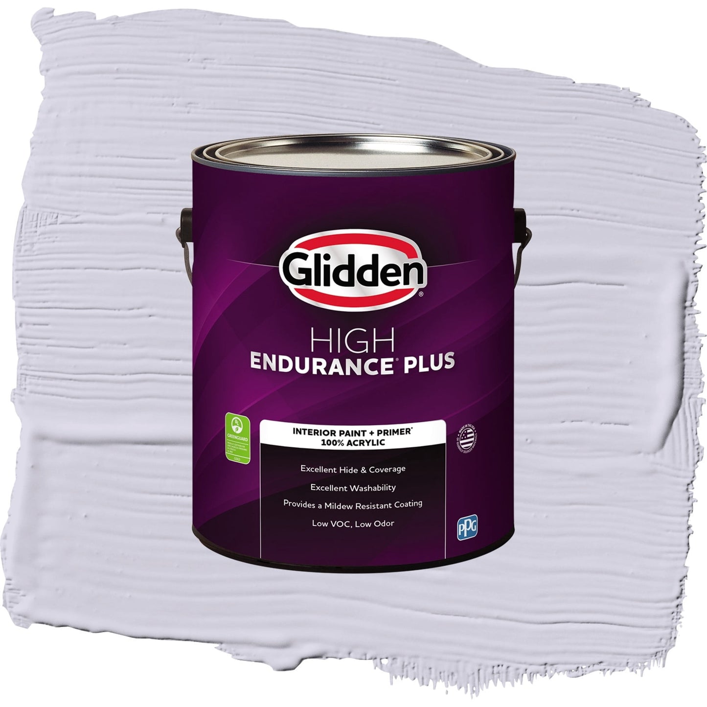 Glidden HEP Lavender Haze / Purple, Eggshell Interior Paint with Primer, 1 Gallon