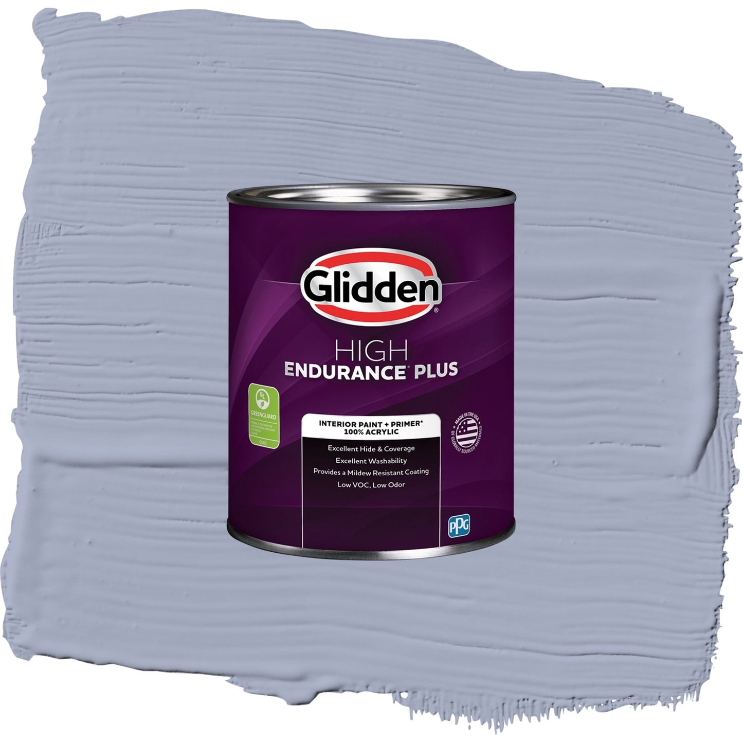 Glidden HEP Lilac Time / Purple, Eggshell Interior Paint with Primer, 1 Quart