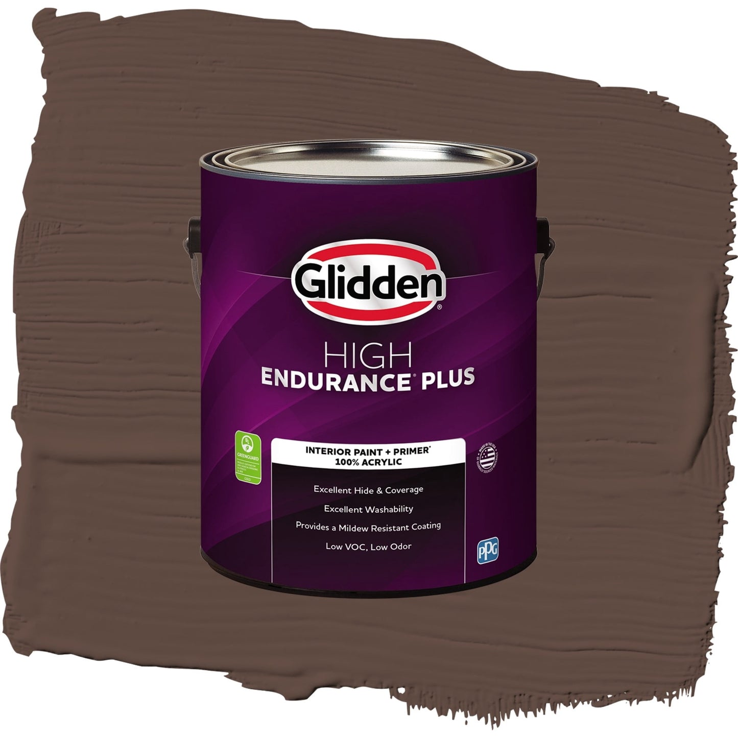 Glidden HEP Little Bear / Brown, Semi-Gloss Interior Paint with Primer, 1 Gallon