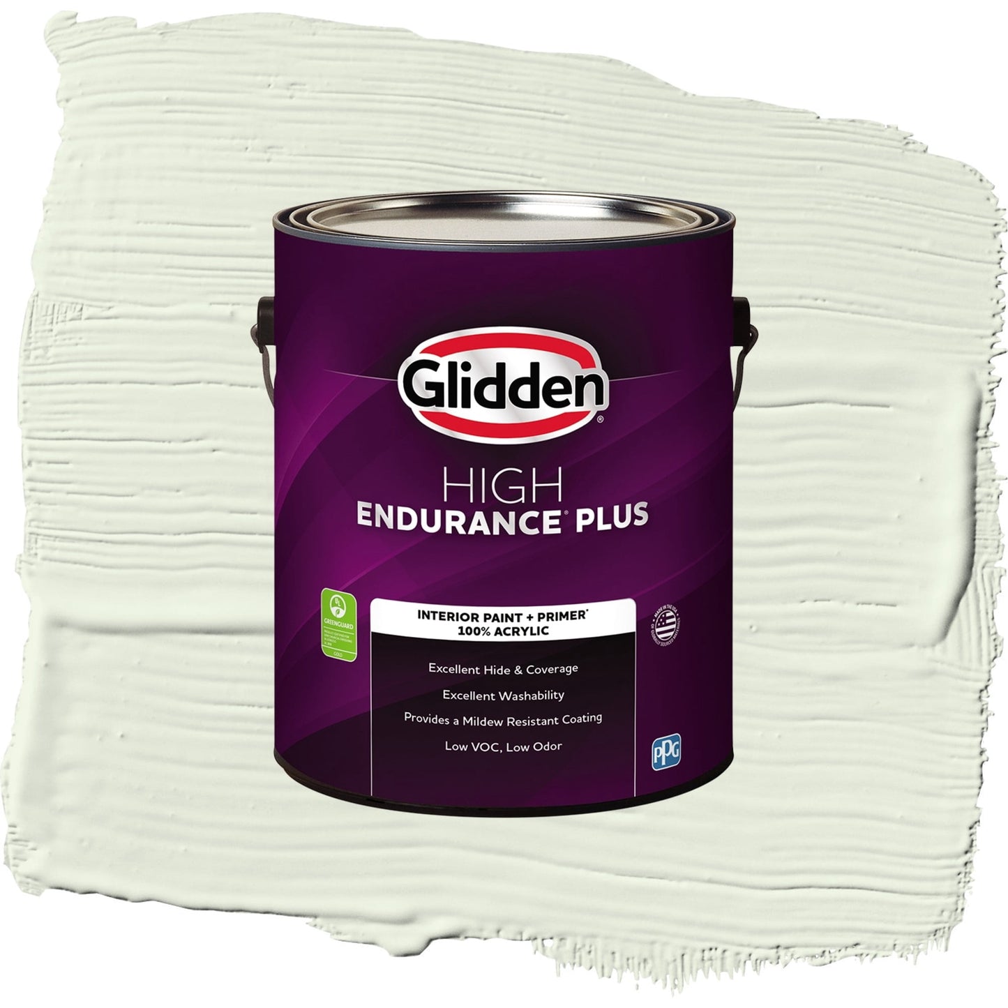 Glidden HEP Milkweed / Green, Eggshell Interior Paint with Primer, 1 Gallon