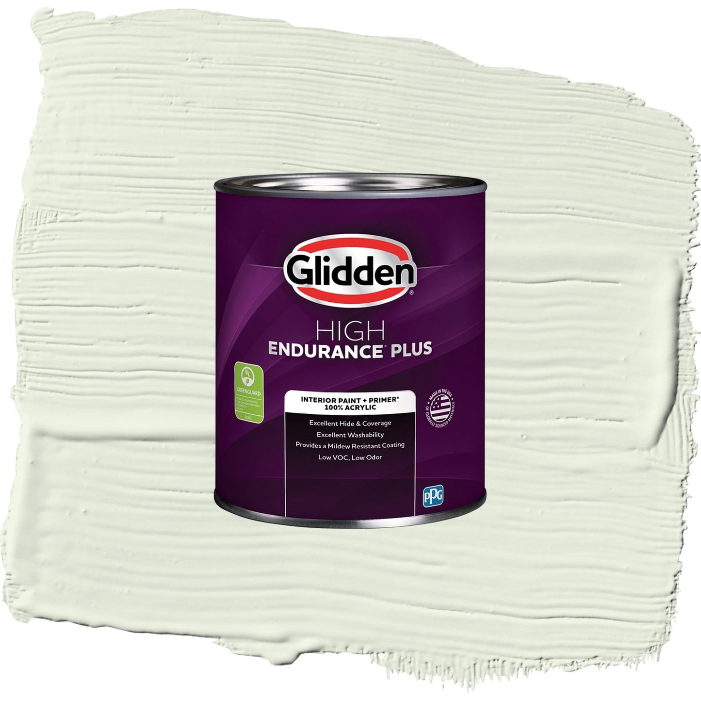 Glidden HEP Milkweed / Green, Semi-Gloss Interior Paint with Primer, 1 Quart