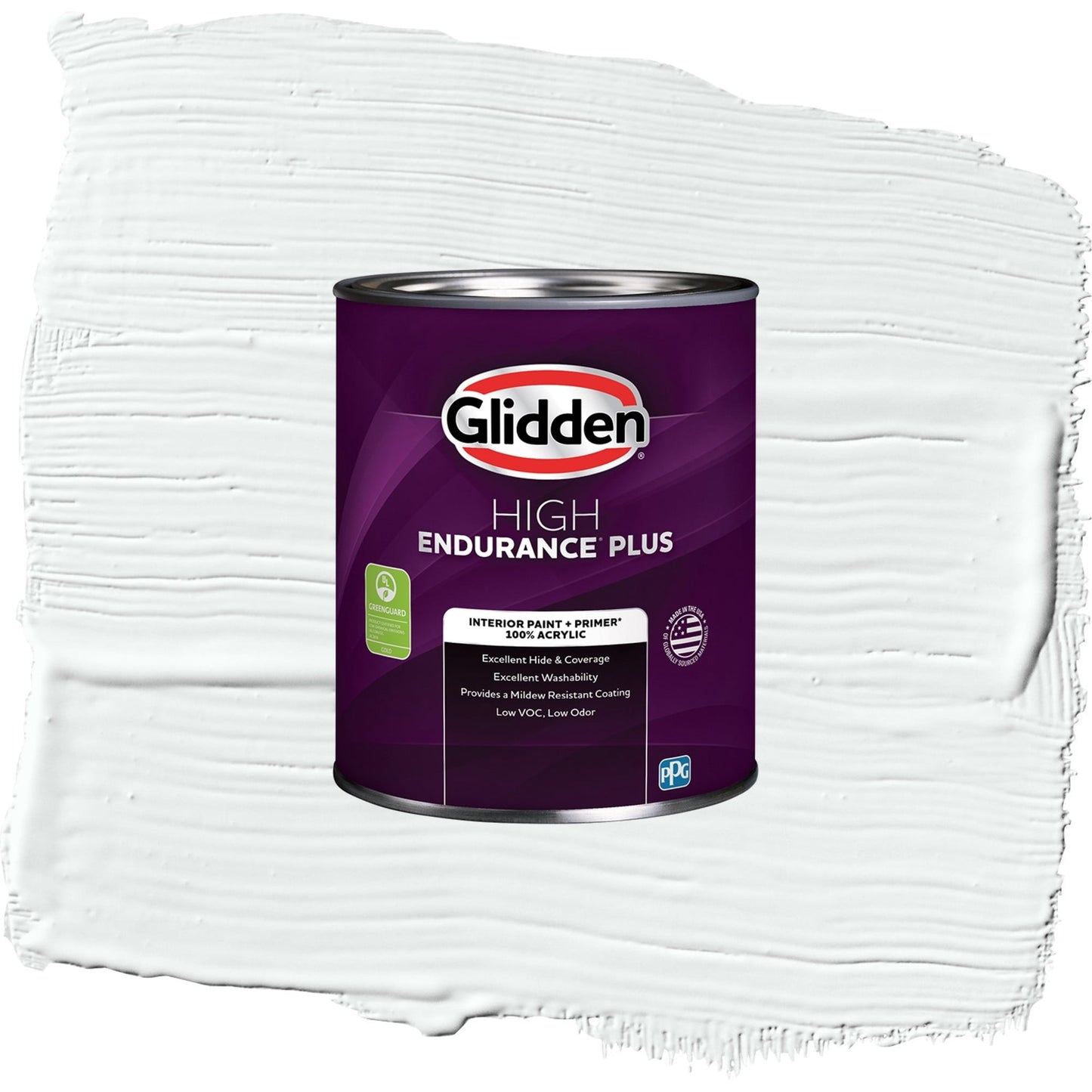 Glidden HEP Moonlit Snow / Gray, Semi-Gloss Interior Paint with Primer, 1 Quart