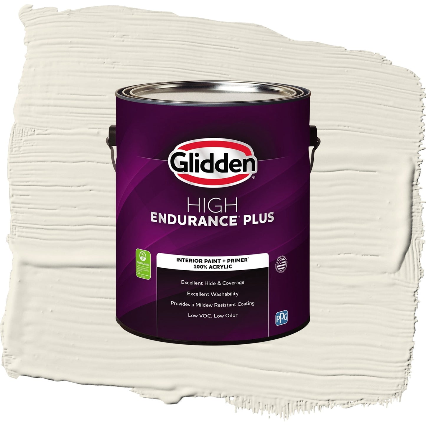 Glidden HEP Oatmeal / Gray, Semi-Gloss Interior Paint with Primer, 1 Gallon