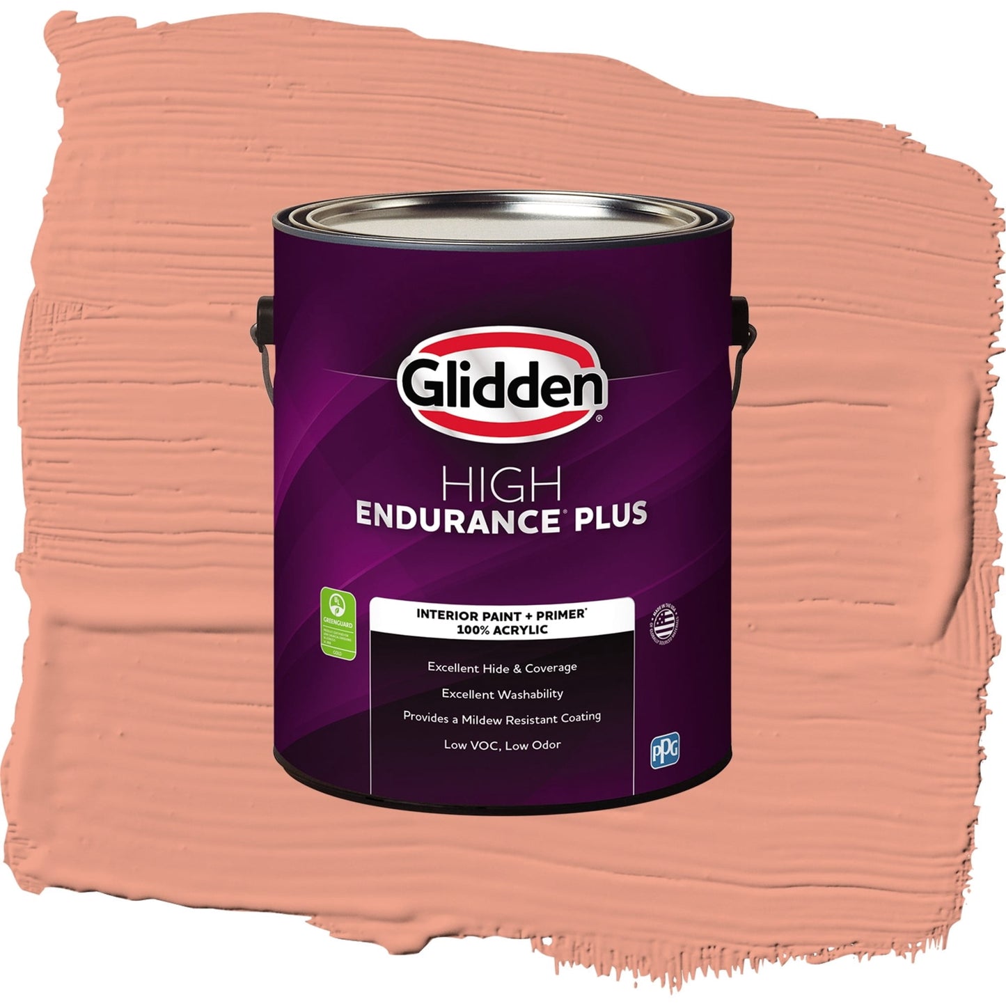 Glidden HEP Opal Fire / Orange, Flat Interior Paint with Primer, 1 Gallon