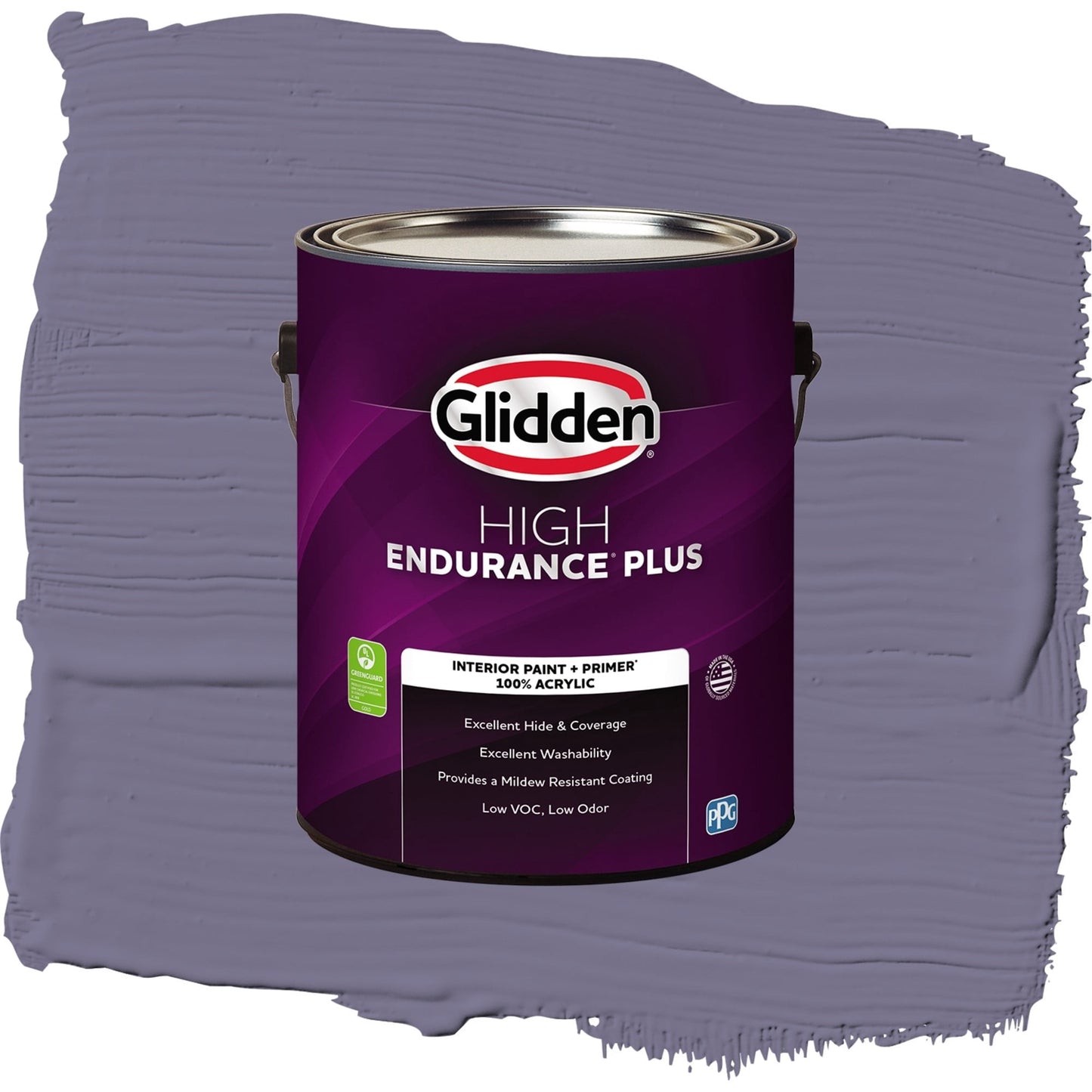 Glidden HEP Plum Shade / Purple, Semi-Gloss Interior Paint with Primer, 1 Gallon
