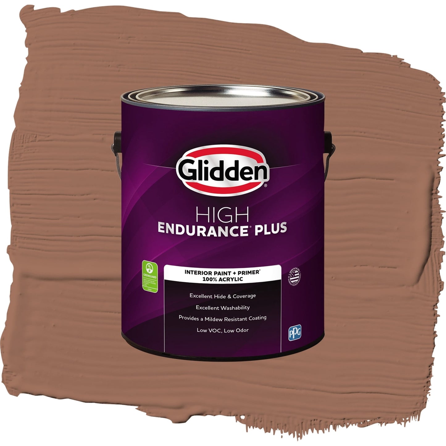 Glidden HEP Prairie Fire / Beige, Flat Interior Paint with Primer, 1 Gallon
