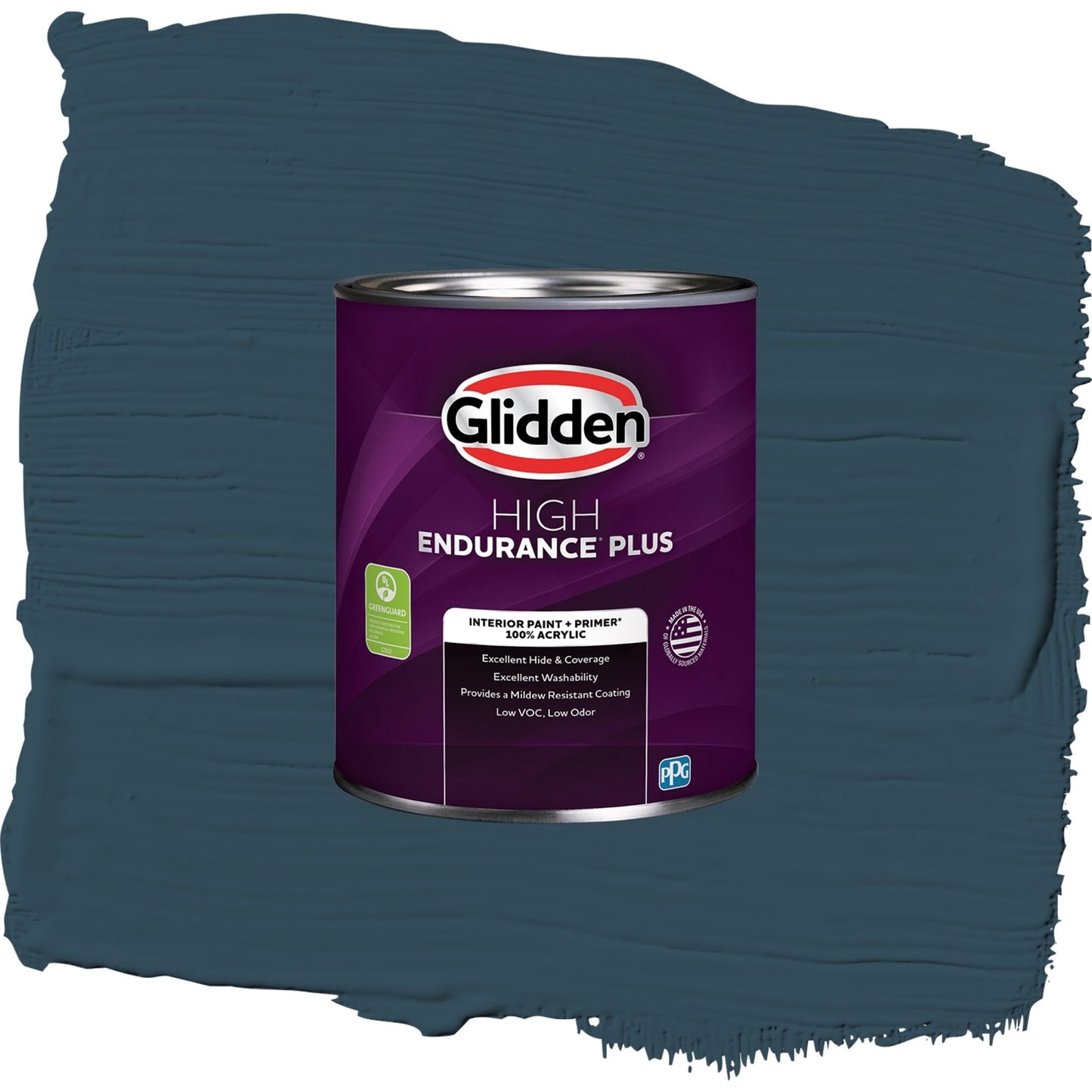 Glidden HEP Sailor's Coat / Blue, Semi-Gloss Interior Paint with Primer, 1 Quart