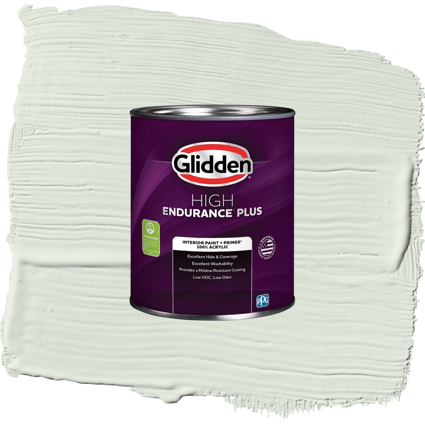 Glidden HEP Salty Breeze / Green, Semi-Gloss Interior Paint with Primer, 1 Quart