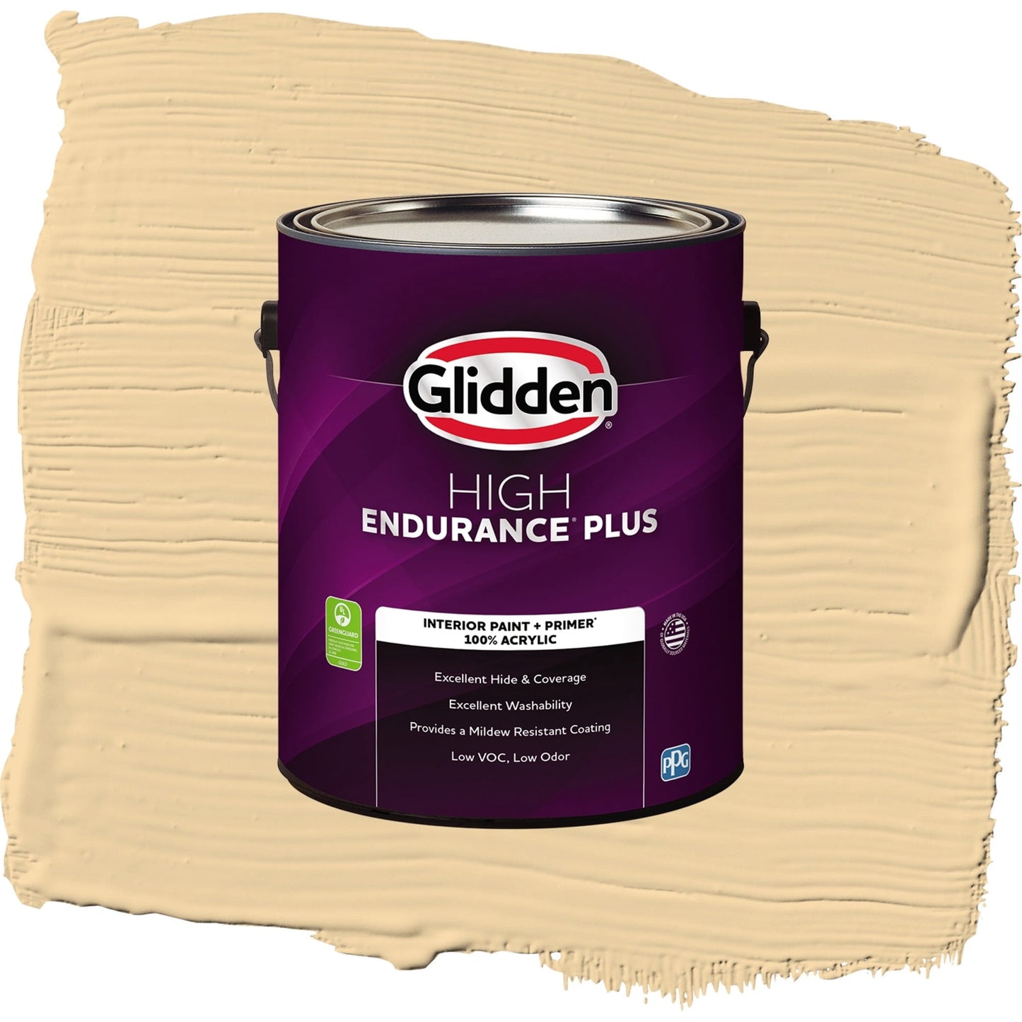 Glidden HEP Spice is Nice / Yellow, Eggshell Interior Paint with Primer, 1 Gallon