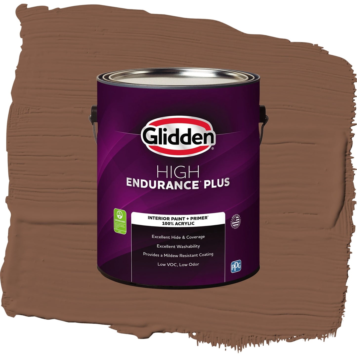 Glidden HEP Spiced Cinnamon / Beige, Semi-Gloss Interior Paint with Primer, 1 Gallon