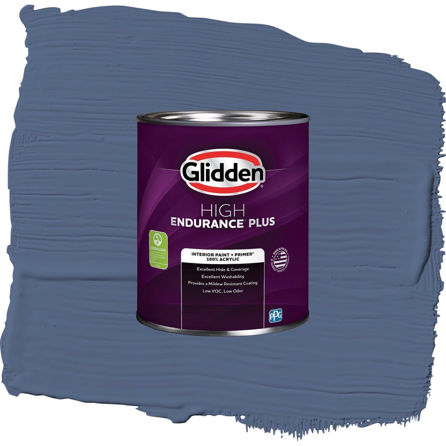 Glidden HEP Stained Glass / Blue, Eggshell Interior Paint with Primer, 1 Quart