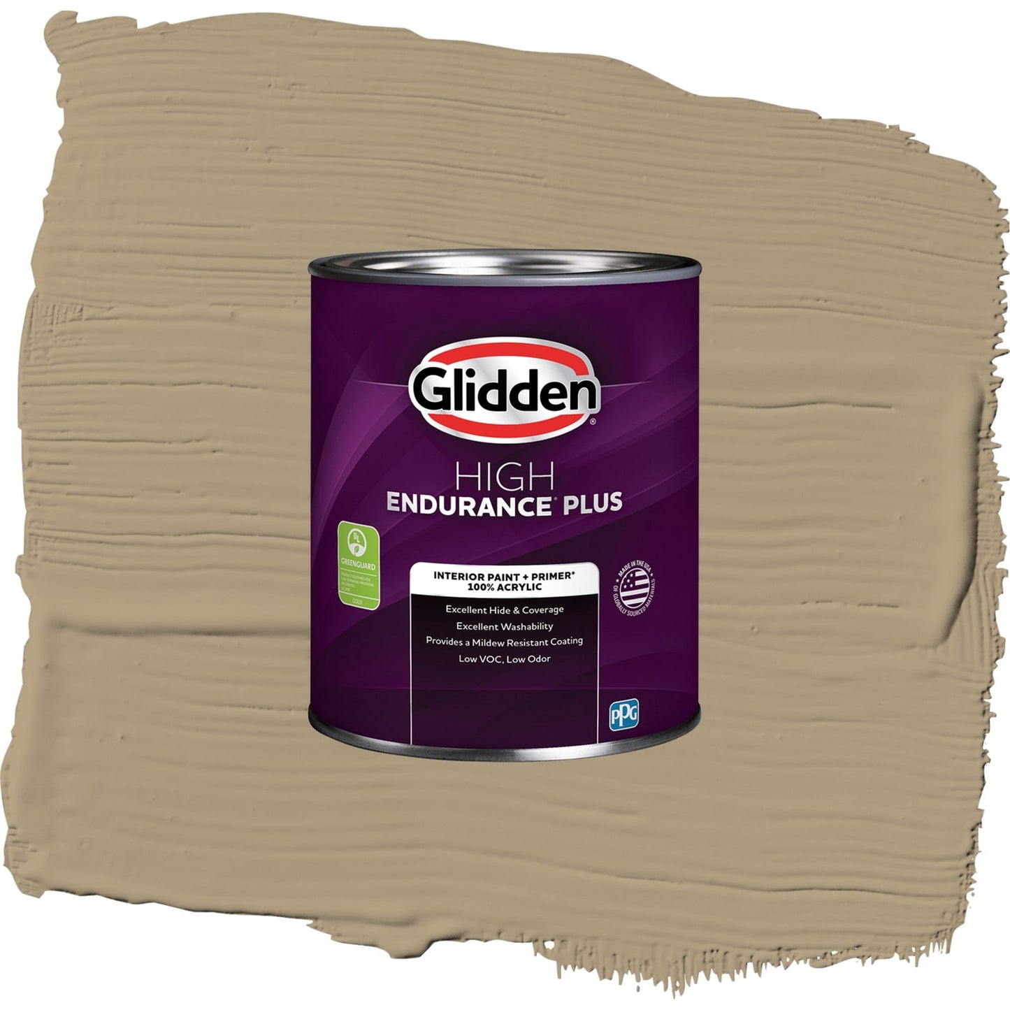 Glidden HEP Stony Creek / Beige, Semi-Gloss Interior Paint with Primer, 1 Quart