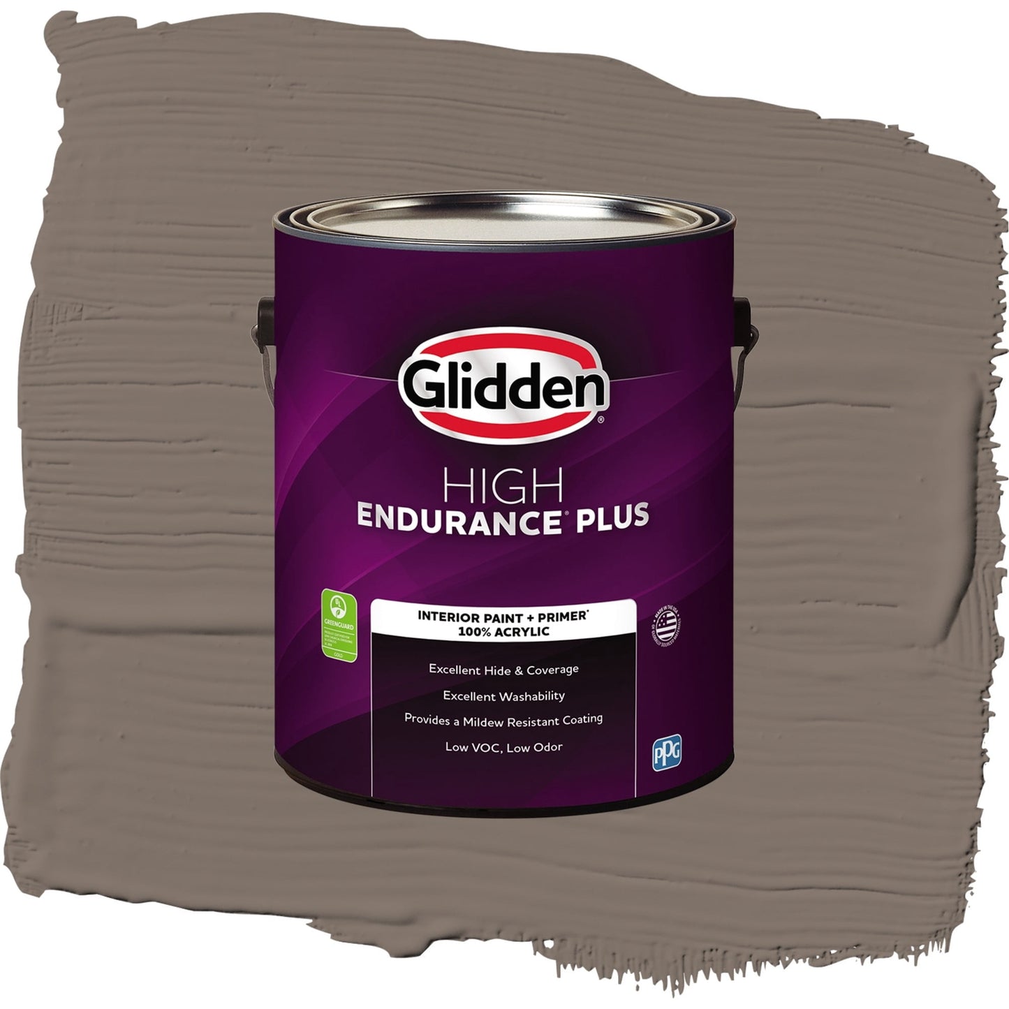 Glidden HEP Tattle Tail / Brown, Semi-Gloss Interior Paint with Primer, 1 Gallon
