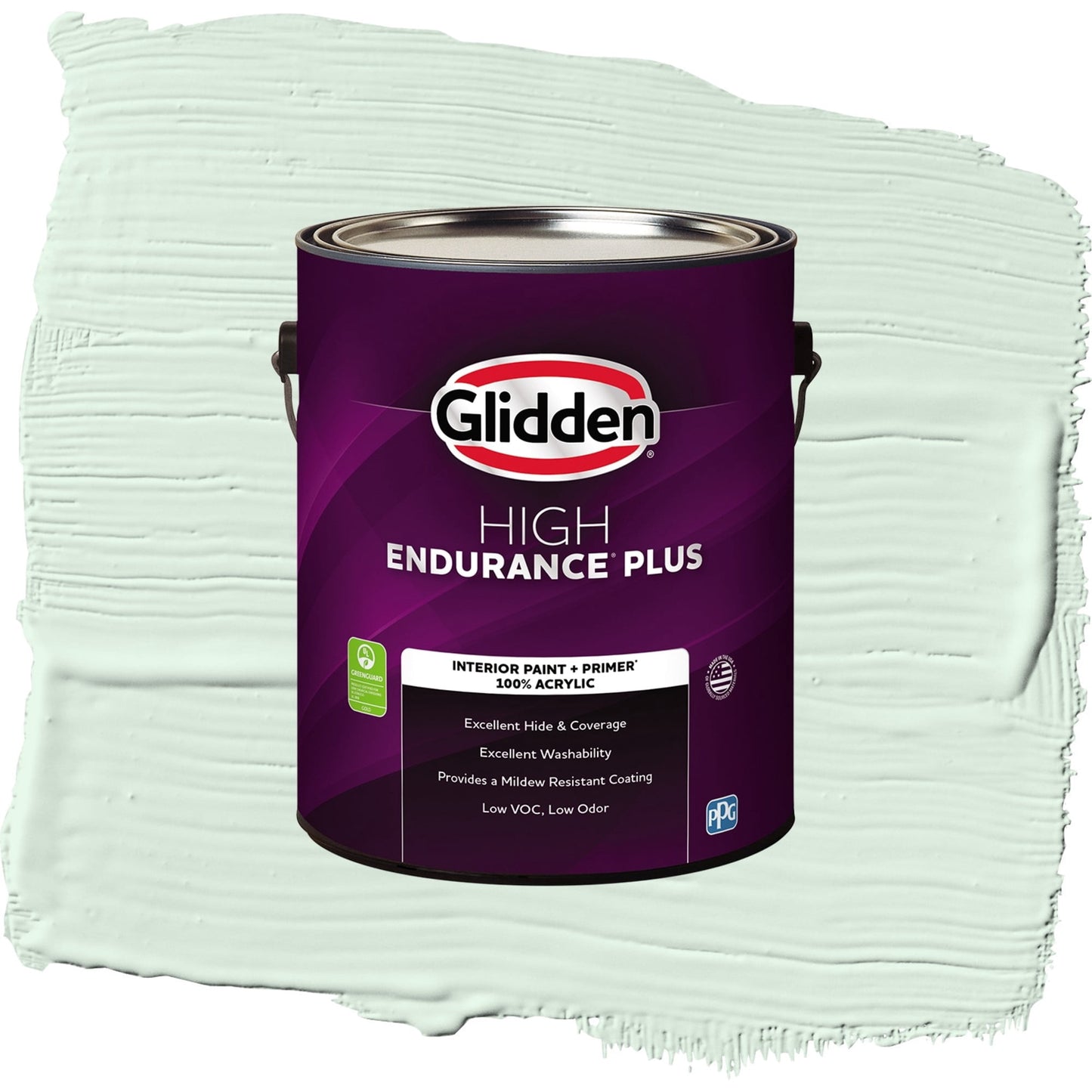 Glidden HEP Tint of Green / Green, Eggshell Interior Paint with Primer, 1 Gallon