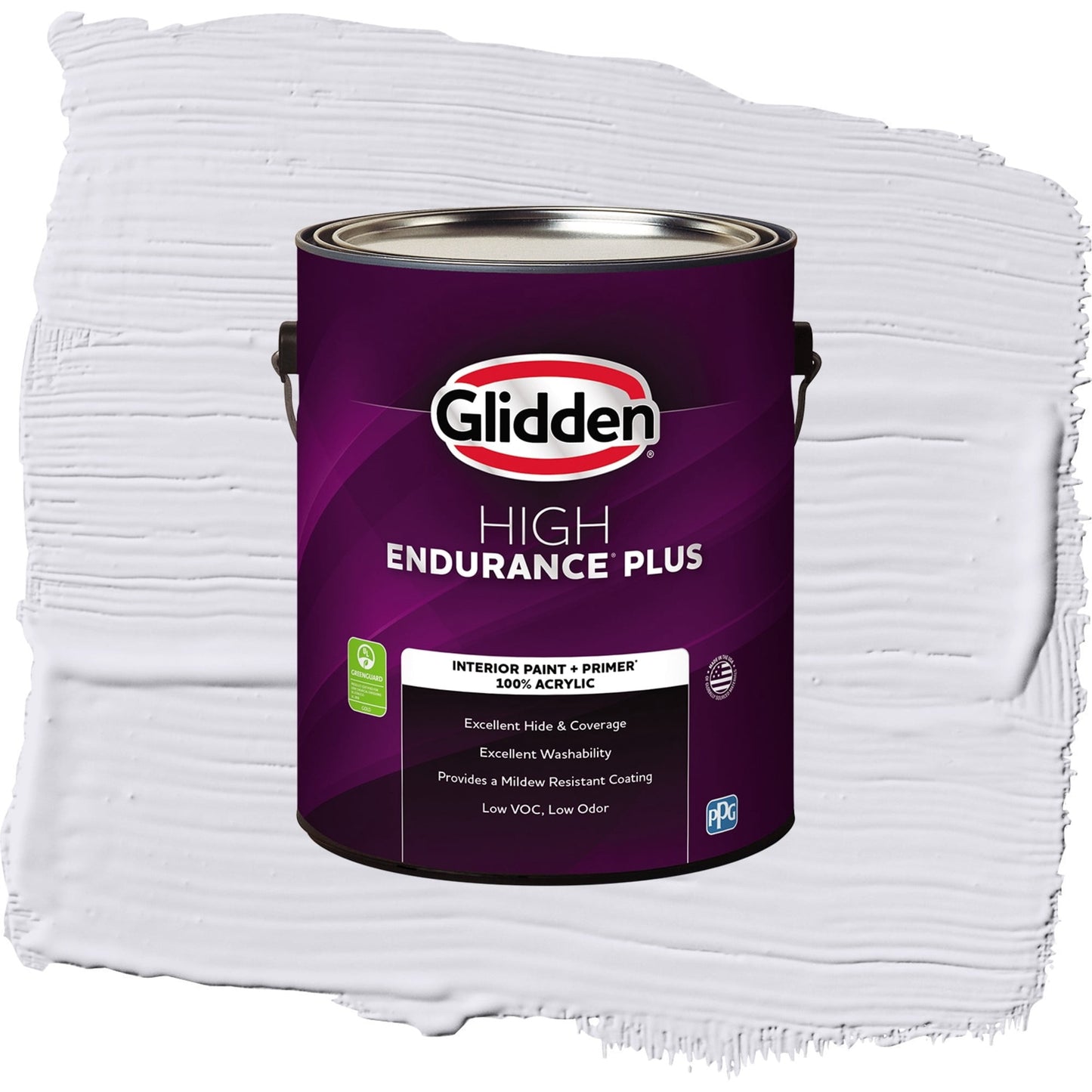 Glidden HEP Violet Echo / Purple, Flat Interior Paint with Primer, 1 Gallon