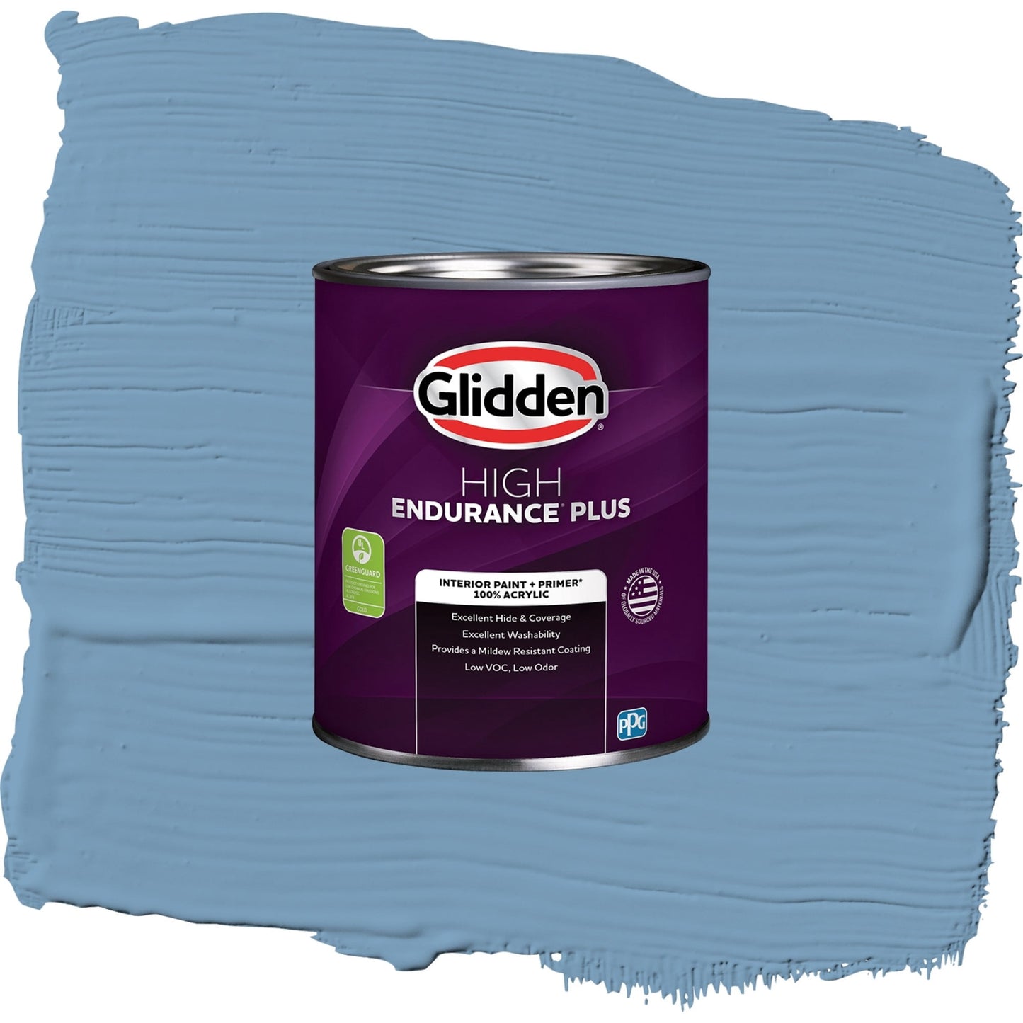 Glidden HEP Walden Pond / Blue, Semi-Gloss Interior Paint with Primer, 1 Quart