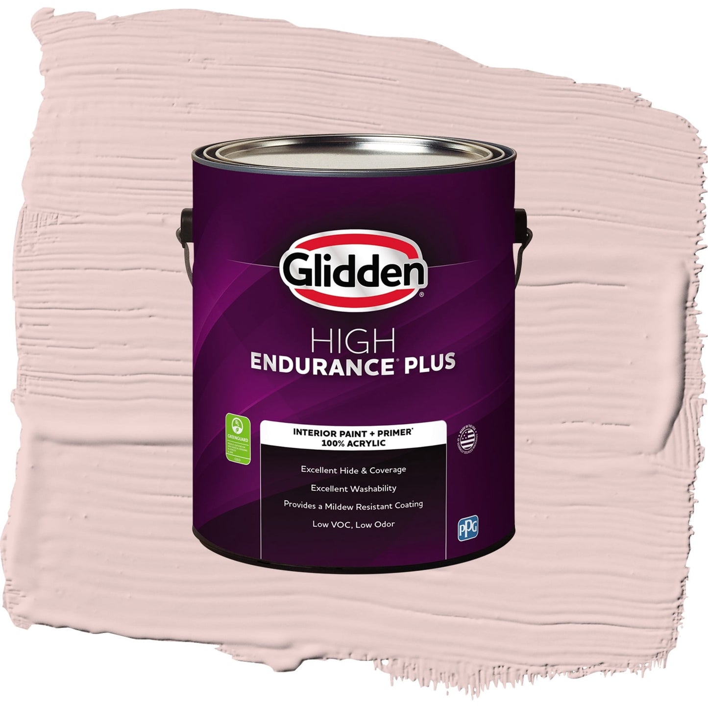 Glidden HEP Whirligig / Pink, Semi-Gloss Interior Paint with Primer, 1 Gallon