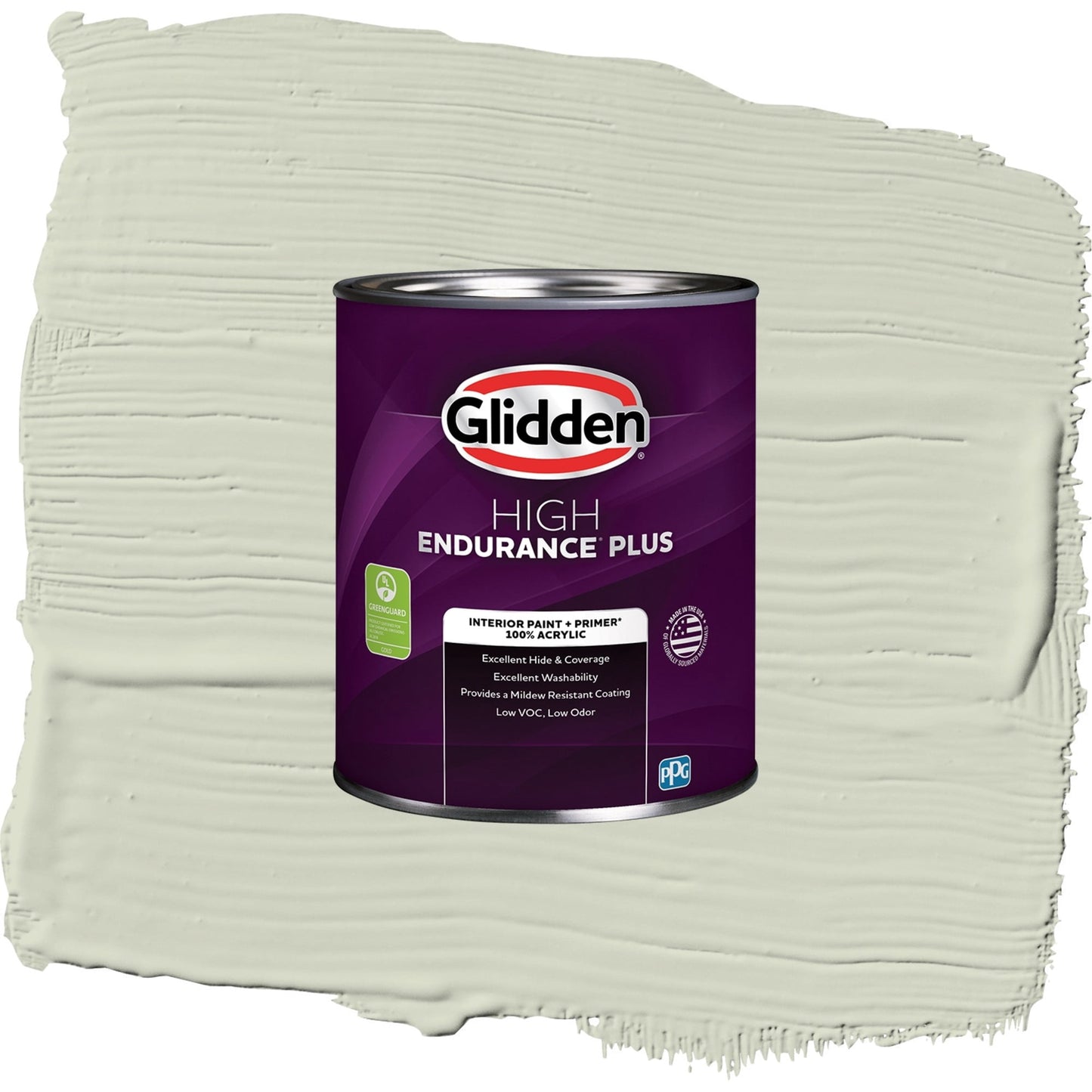 Glidden HEP White Sage / Green, Semi-Gloss Interior Paint with Primer, 1 Quart