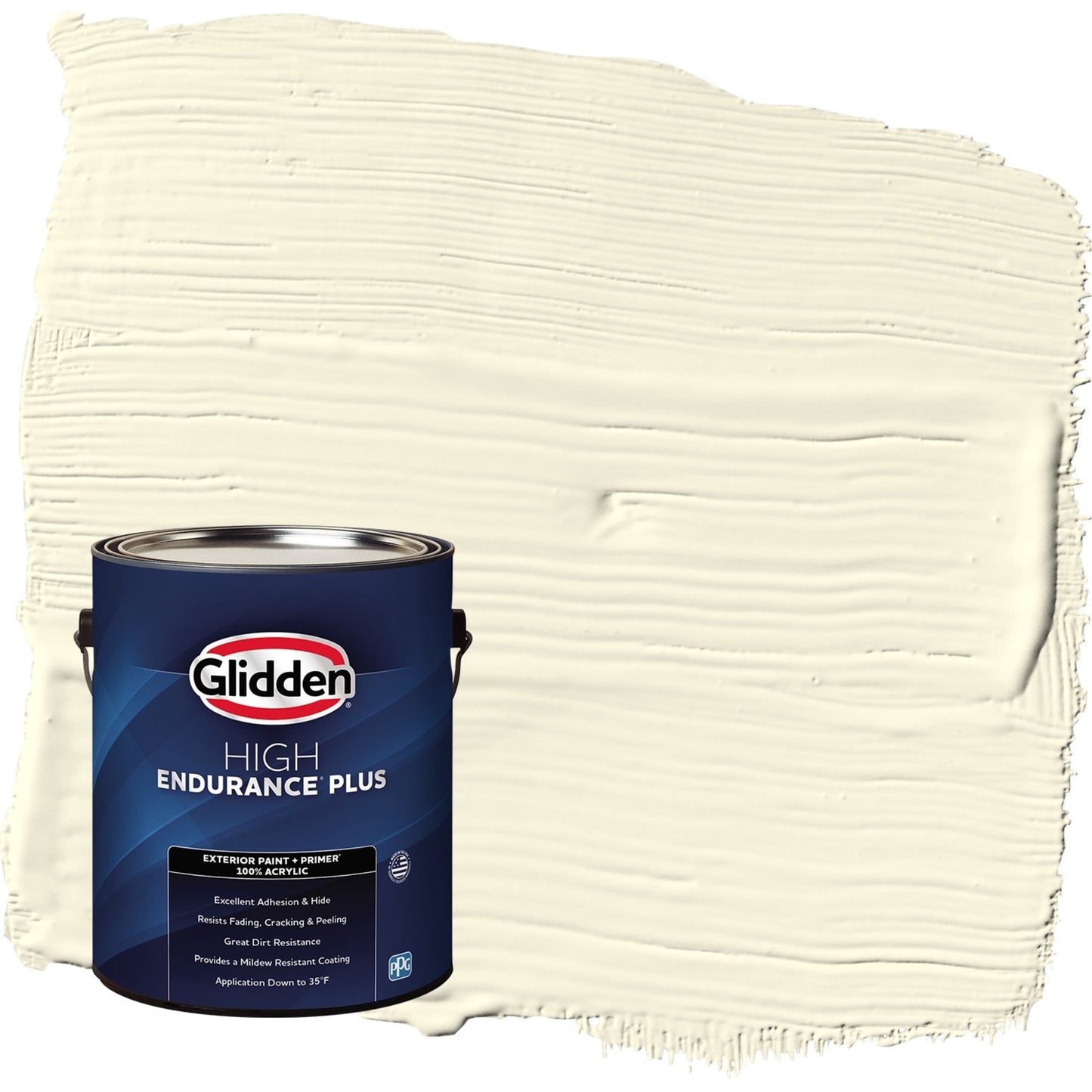 Glidden HEP Lotus Flower / Yellow Flat Exterior Paint with Primer, 1 Gallon
