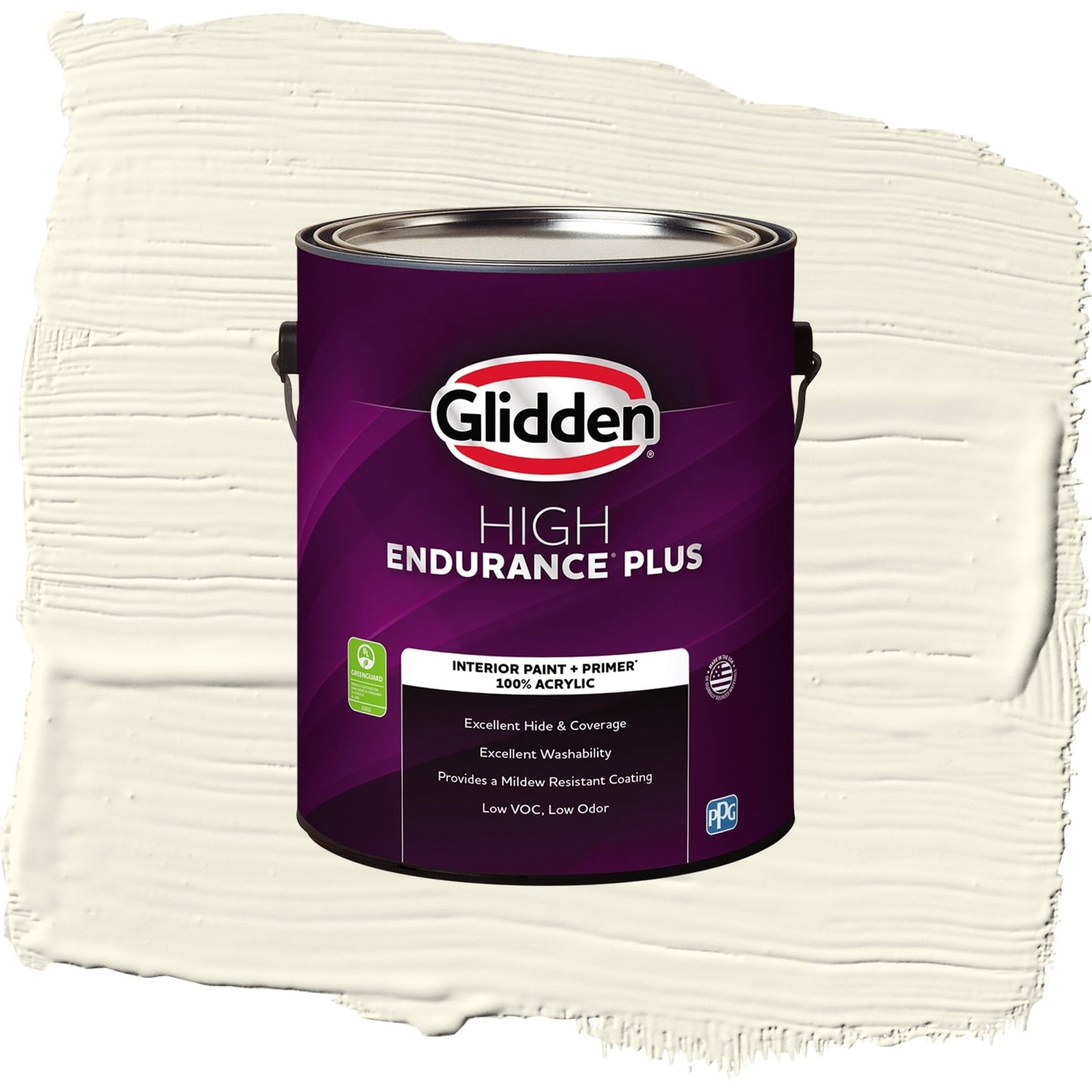 Glidden HEP Queen Anne’s Lace Interior Paint + Primer Semi Gloss , 1 Gallon