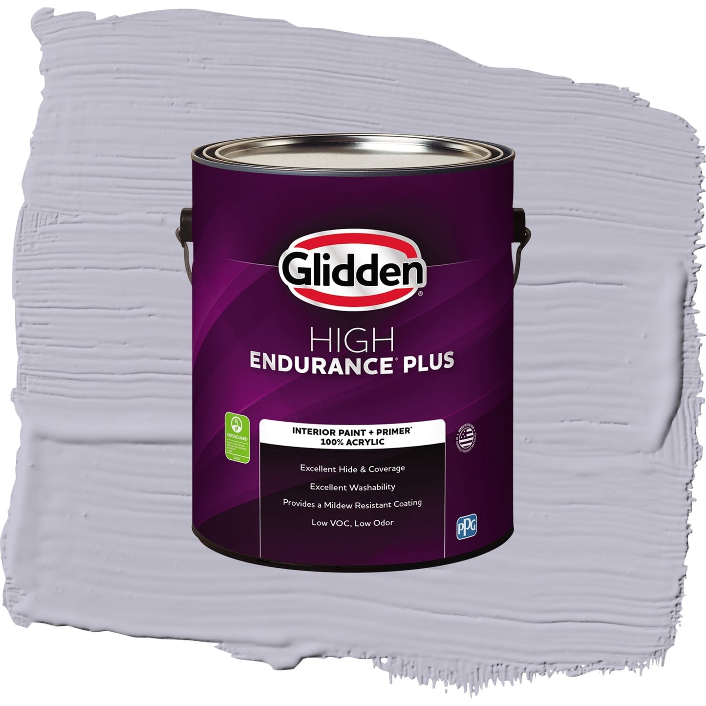 Glidden HEP Silverberry / Purple, Eggshell Interior Paint with Primer, 1 Gallon