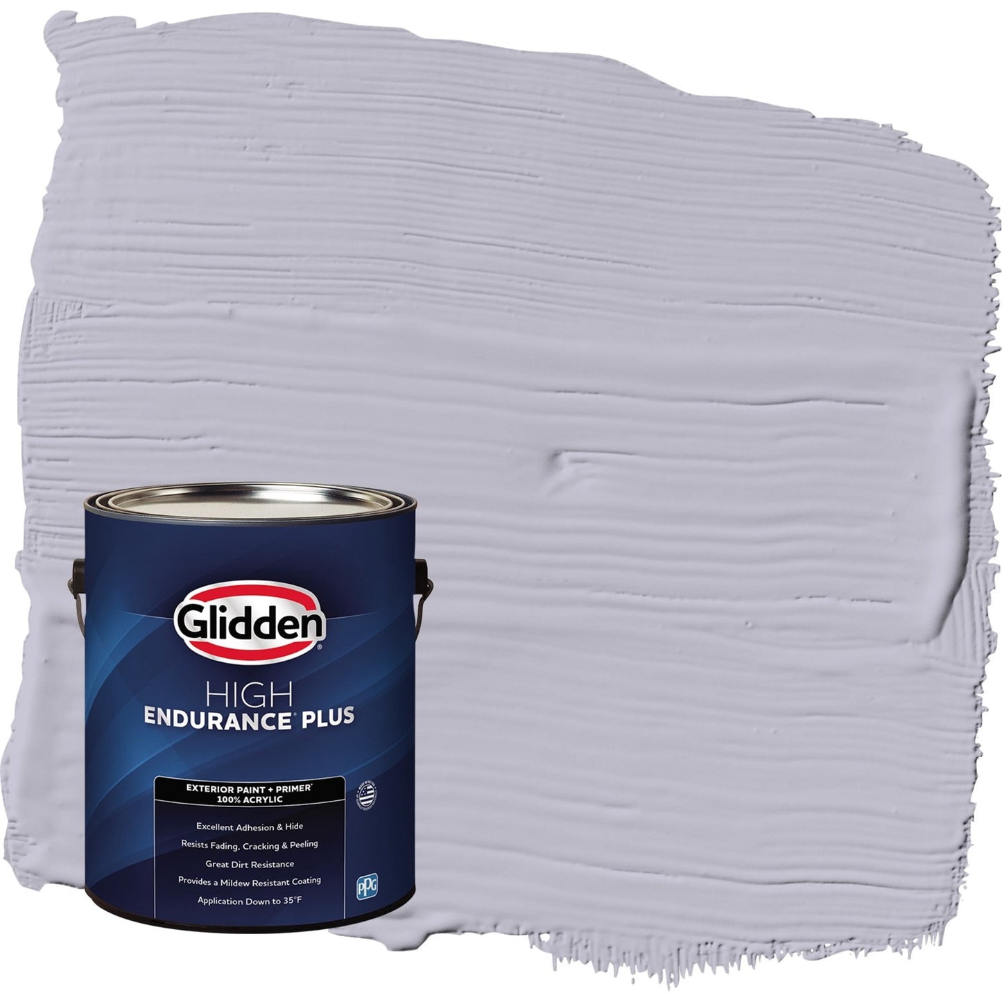 Glidden HEP Silverberry / Purple Satin Exterior Paint with Primer, 1 Gallon