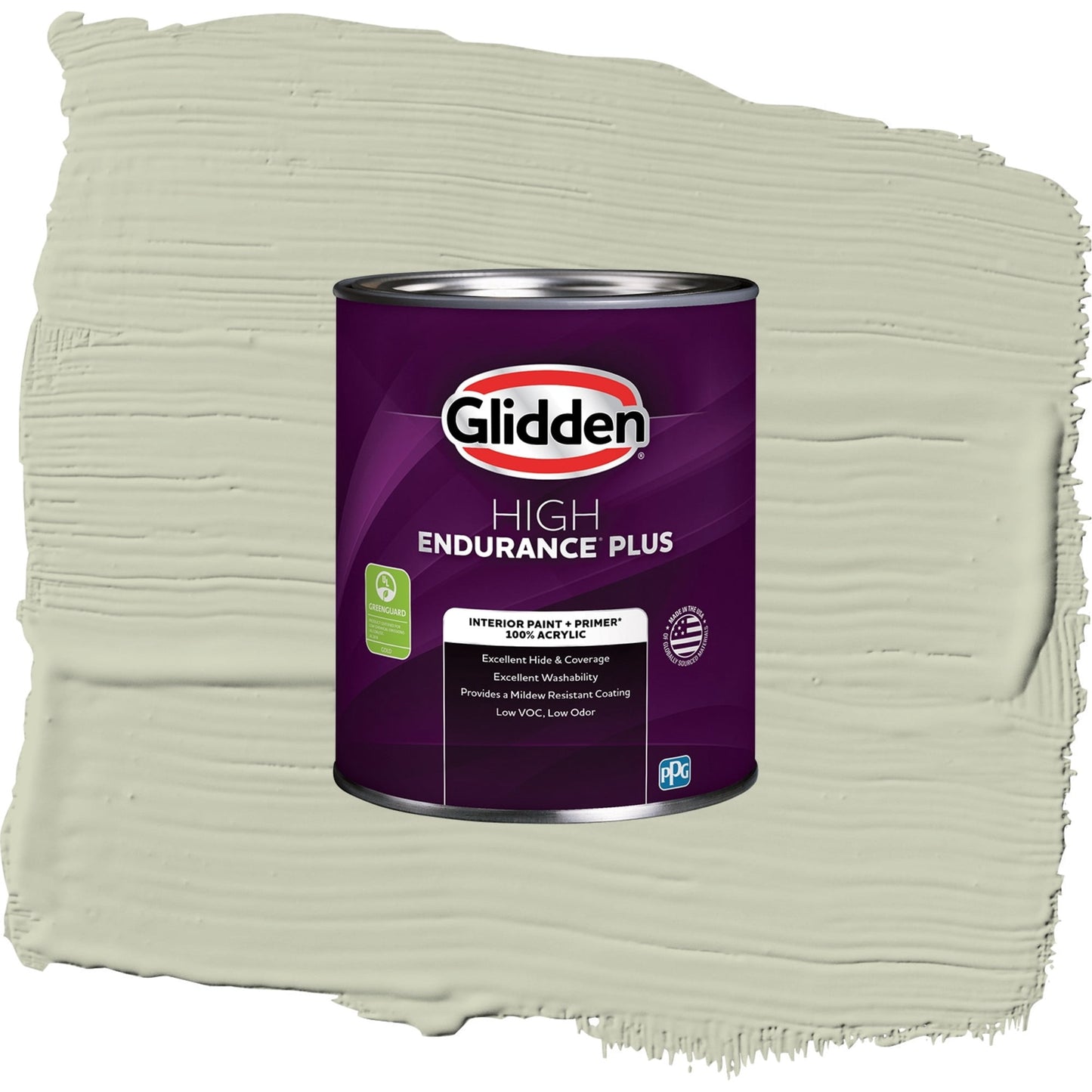Glidden HEP Whispering Pine Interior Paint + Primer Eggshell , 1 Quart
