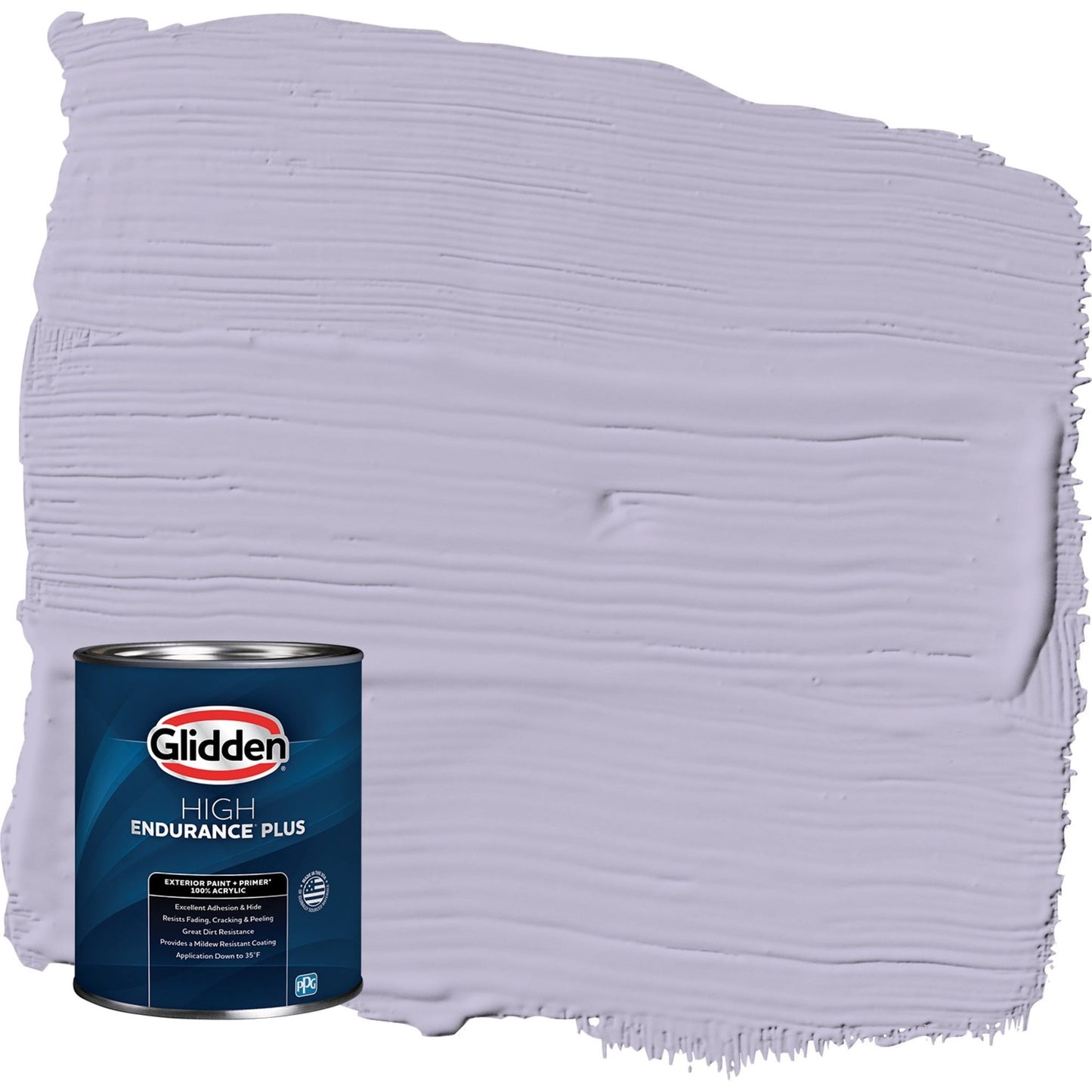 Glidden HEP Wild Lilac / Purple Satin Exterior Paint with Primer, 1 Quart