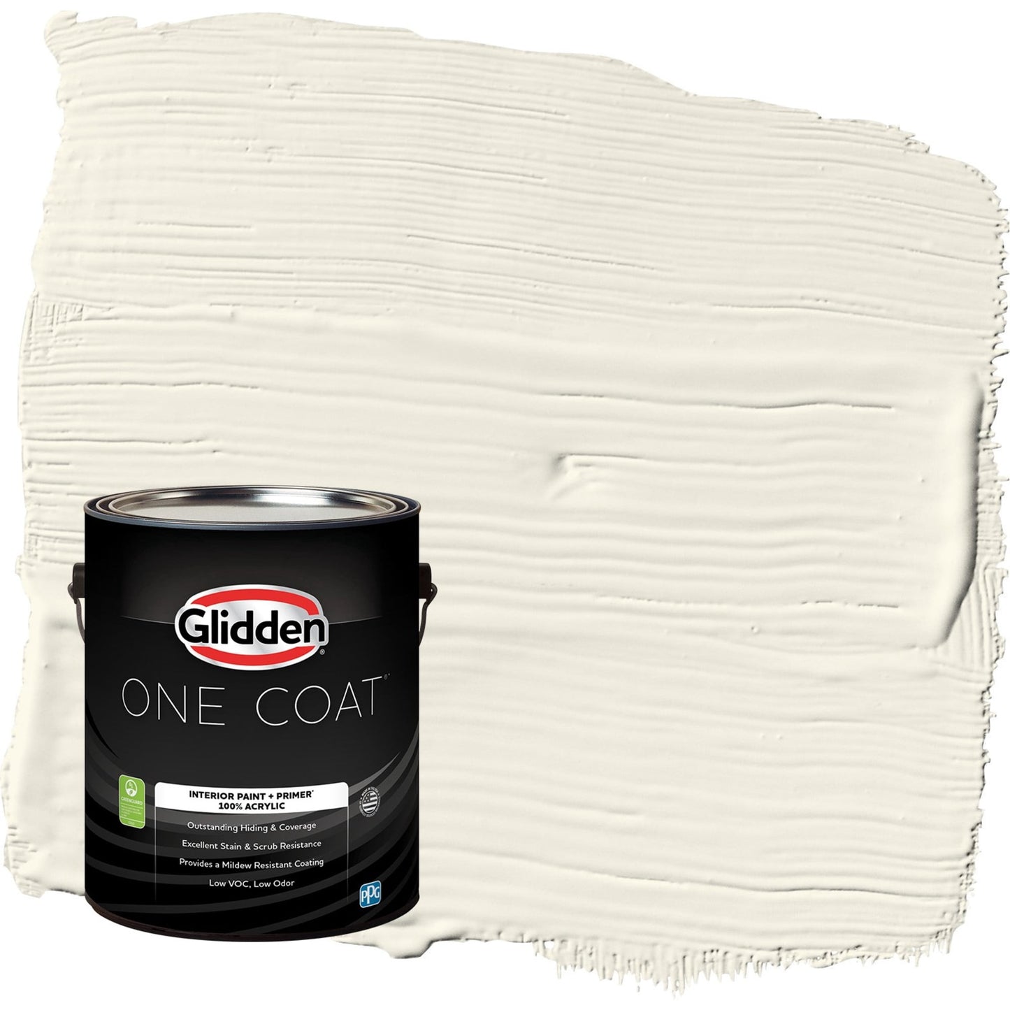 Glidden One Coat Horseradish / Beige Semi-Gloss Interior Paint with Primer, 1 Gallon