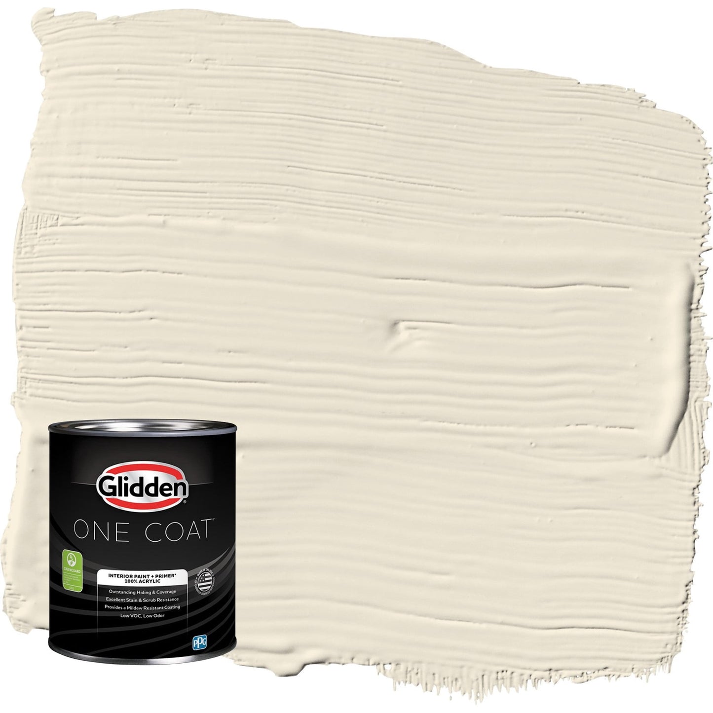 Glidden One Coat Brandied Pears / Beige Eggshell Interior Paint with Primer, 1 Quart