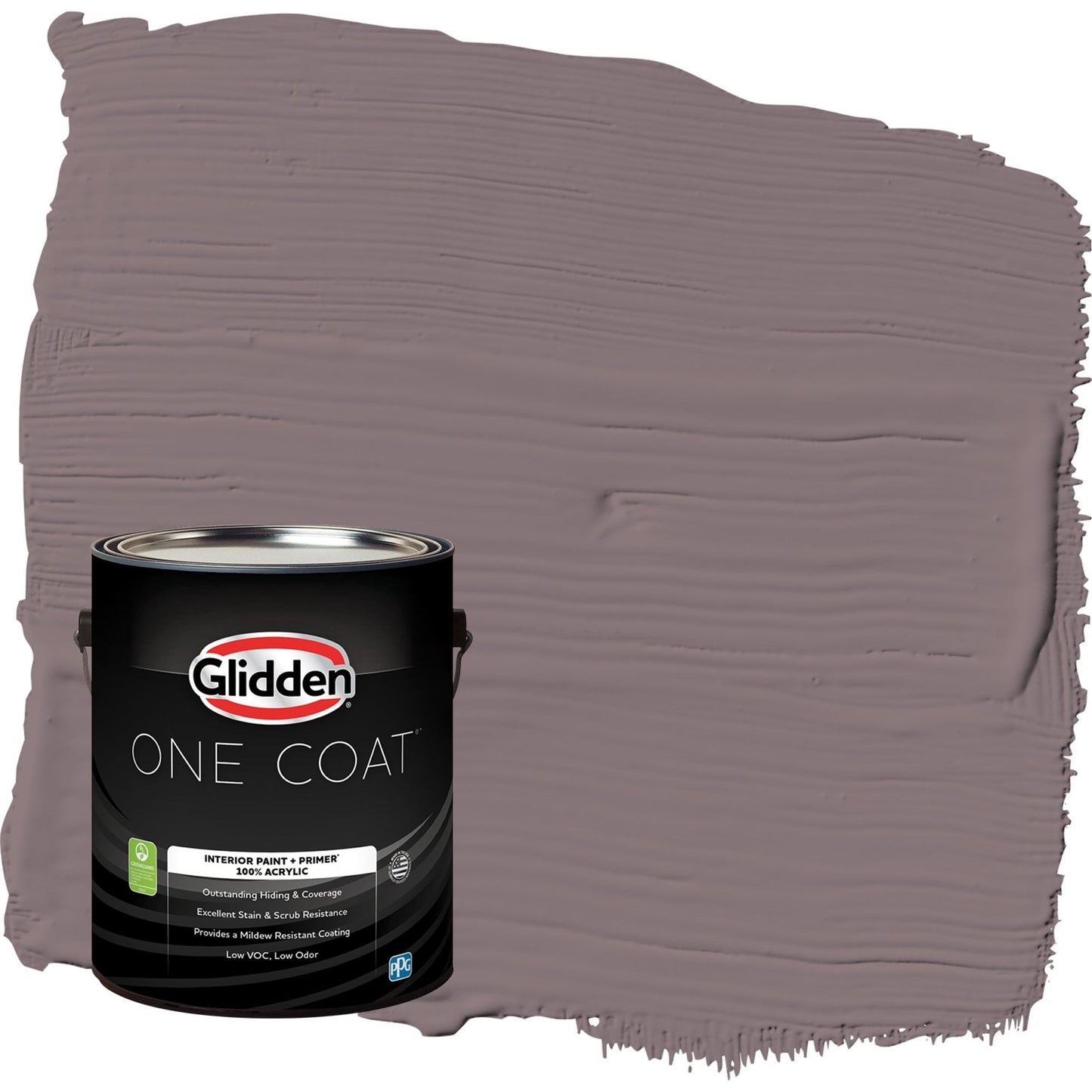 Glidden One Coat Choo Choo / Purple Eggshell Interior Paint with Primer, 1 Gallon