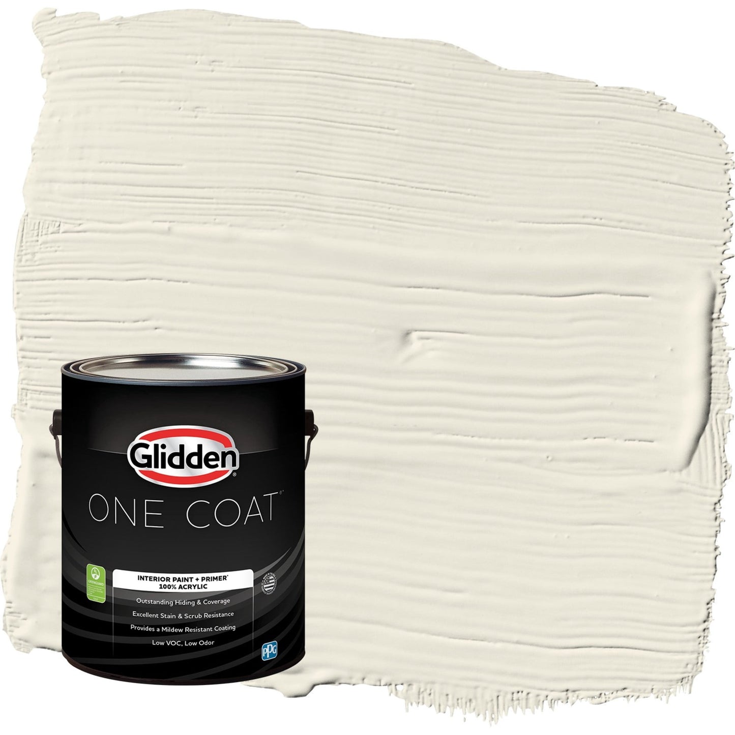 Glidden One Coat Cold Foam / White Eggshell Interior Paint with Primer, 1 Gallon