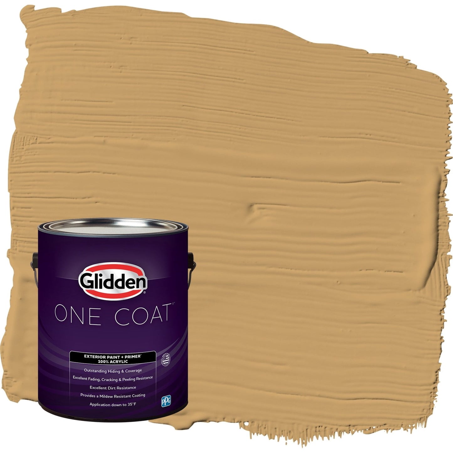 Glidden One Coat Good Life / Yellow Semi-Gloss Interior Paint with Primer, 1 Gallon