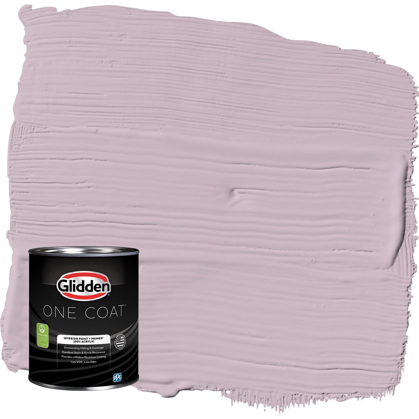 Glidden One Coat High Society / Purple Semi-Gloss Interior Paint with Primer, 1 Quart
