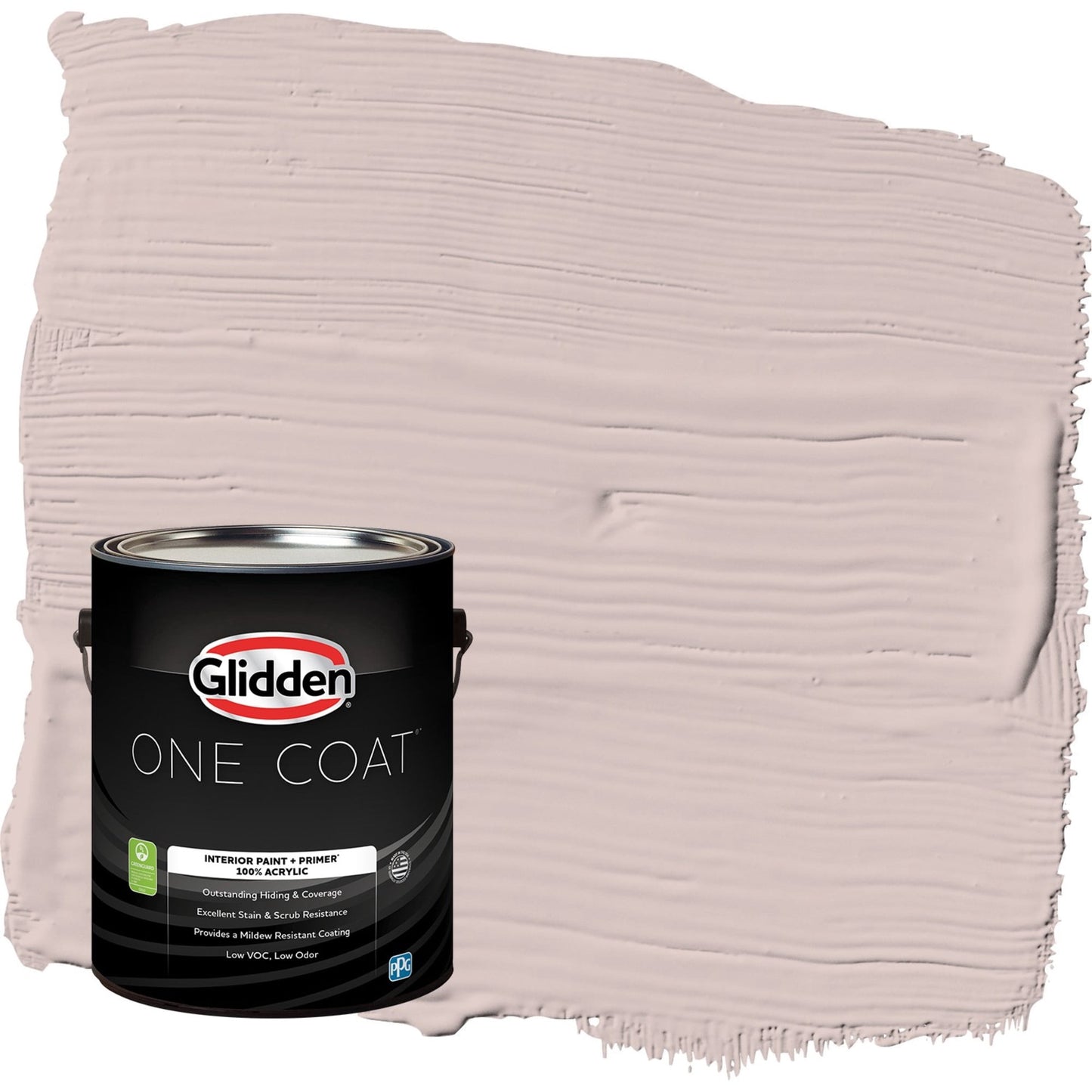 Glidden One Coat Just Gorgeous / Pink Flat Interior Paint with Primer, 1 Gallon