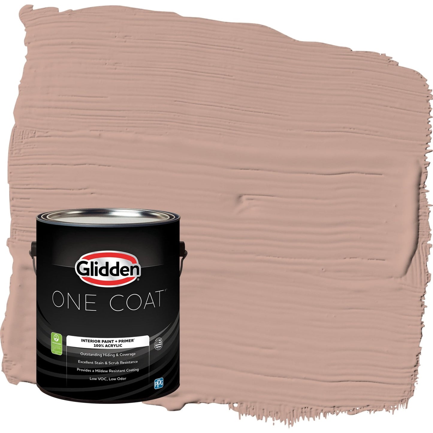 Glidden One Coat Just Rosey / Orange Eggshell Interior Paint with Primer, 1 Gallon
