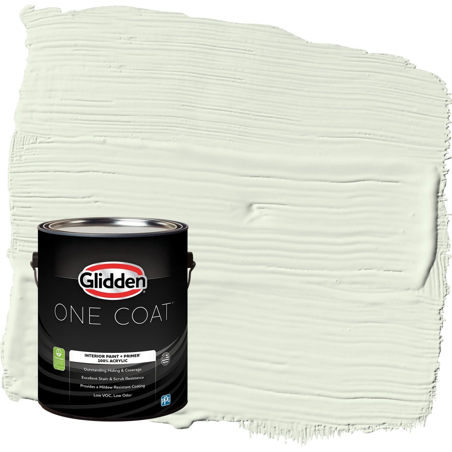 Glidden One Coat Milkweed / Green Flat Interior Paint with Primer, 1 Gallon