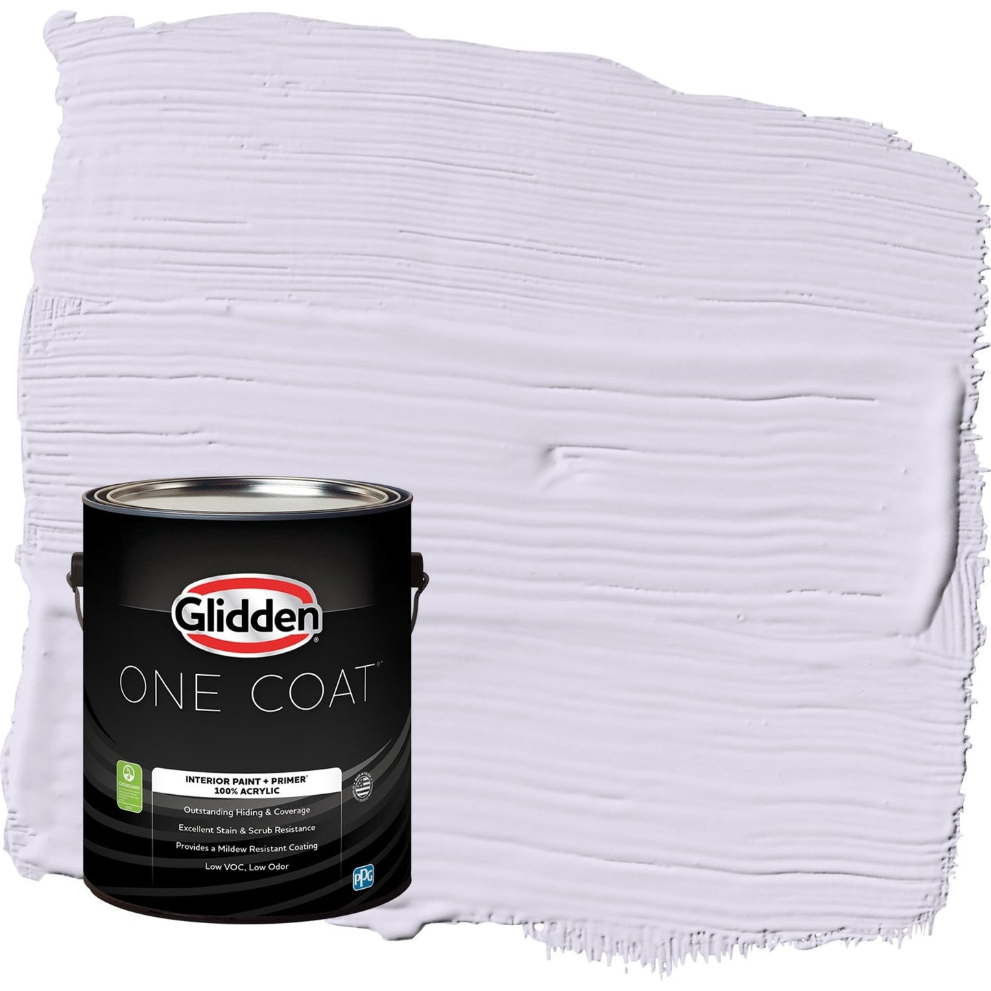 Glidden One Coat Misty Violet / Purple Semi-Gloss Interior Paint with Primer, 1 Gallon