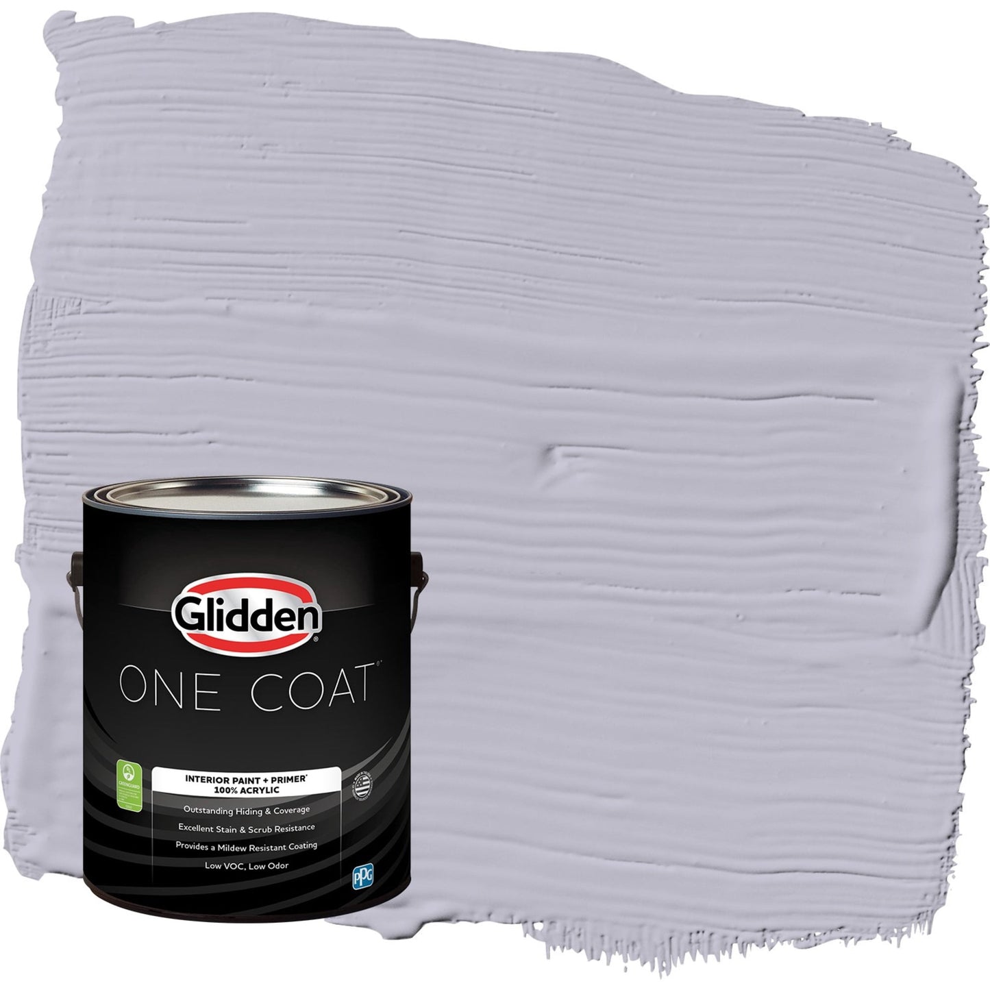 Glidden One Coat Silverberry / Purple Eggshell Interior Paint with Primer, 1 Gallon