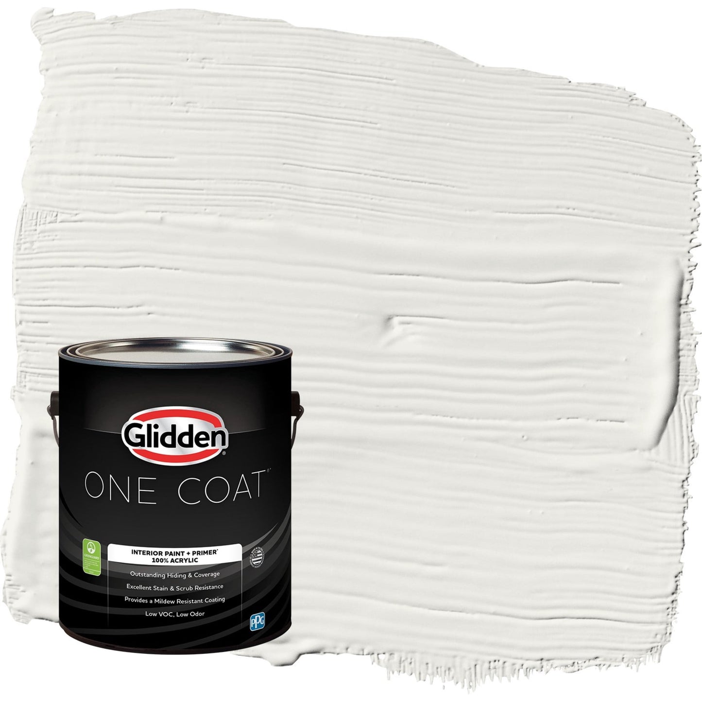 Glidden One Coat Willow Springs / White Eggshell Interior Paint with Primer, 1 Gallon