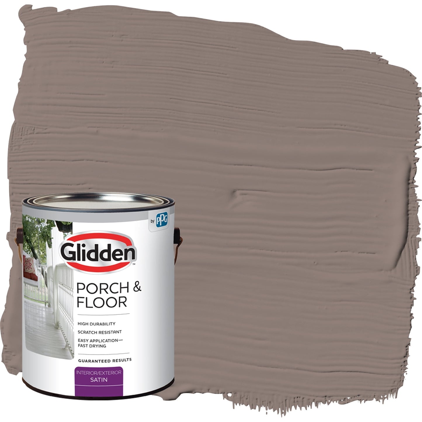 Glidden Porch & Floor 1 gal. Cinnamon Toast Satin Interior/Exterior Paint with Primer