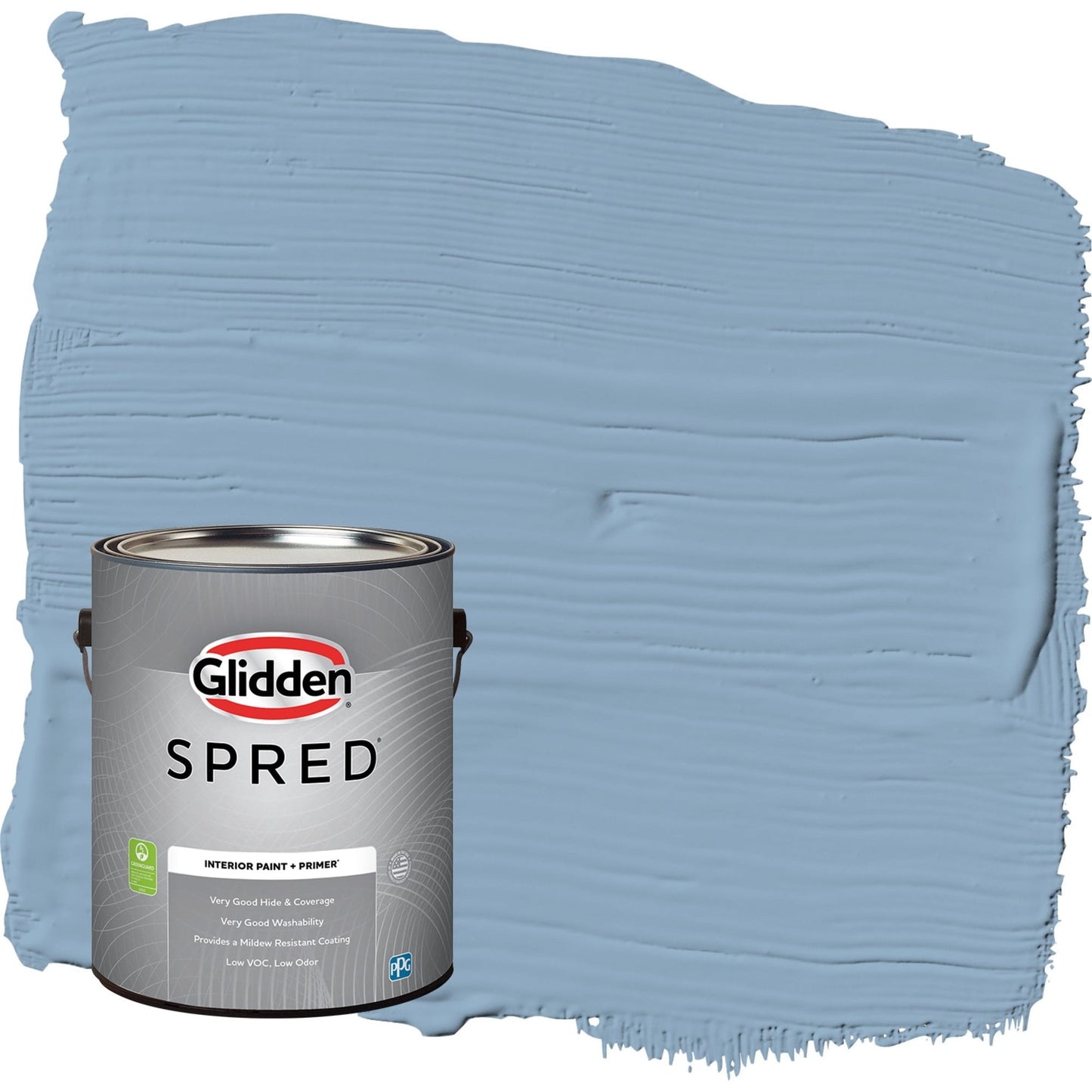 Glidden Spred Kaleidoscope / Blue, Semi-Gloss Interior Paint with Primer, 1 Gallon