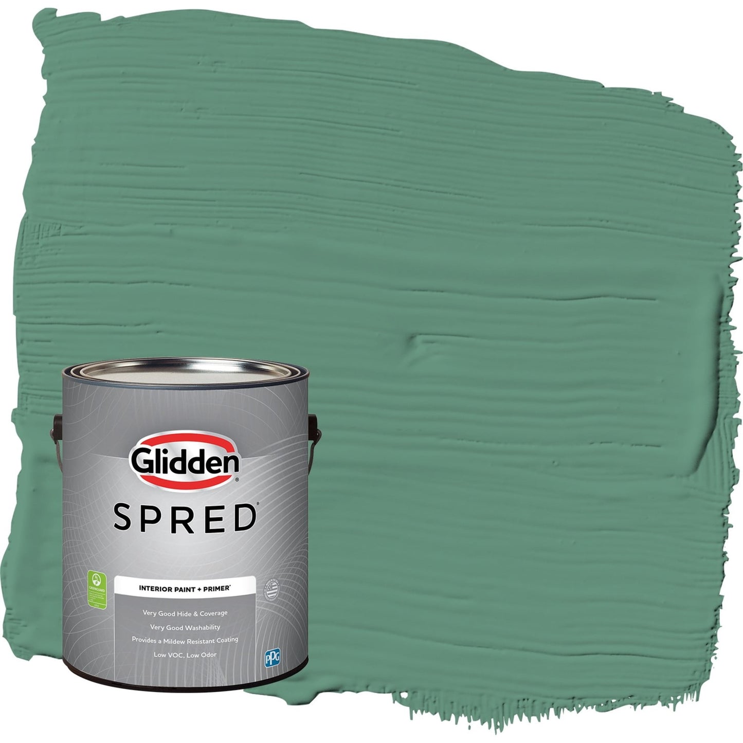Glidden Spred Sheffield / Green, Semi-Gloss Interior Paint with Primer, 1 Gallon