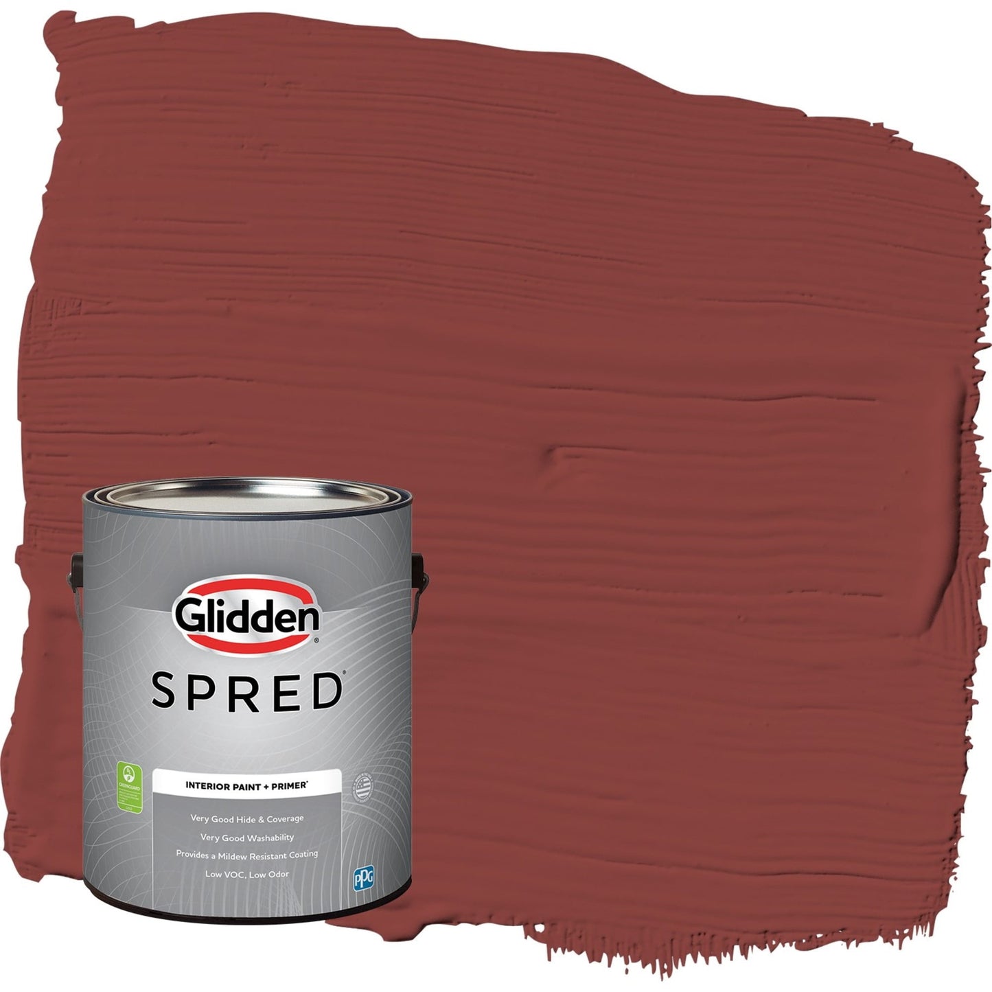 Glidden Spred Brick Dust / Red, Eggshell Interior Paint with Primer, 1 Gallon