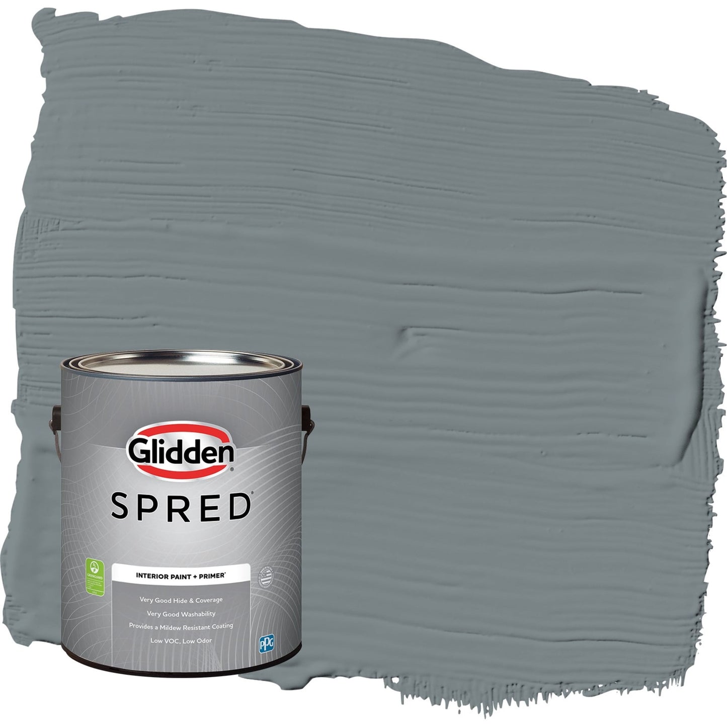 Glidden Spred Garrison Gray / Grey, Eggshell Interior Paint with Primer, 1 Gallon