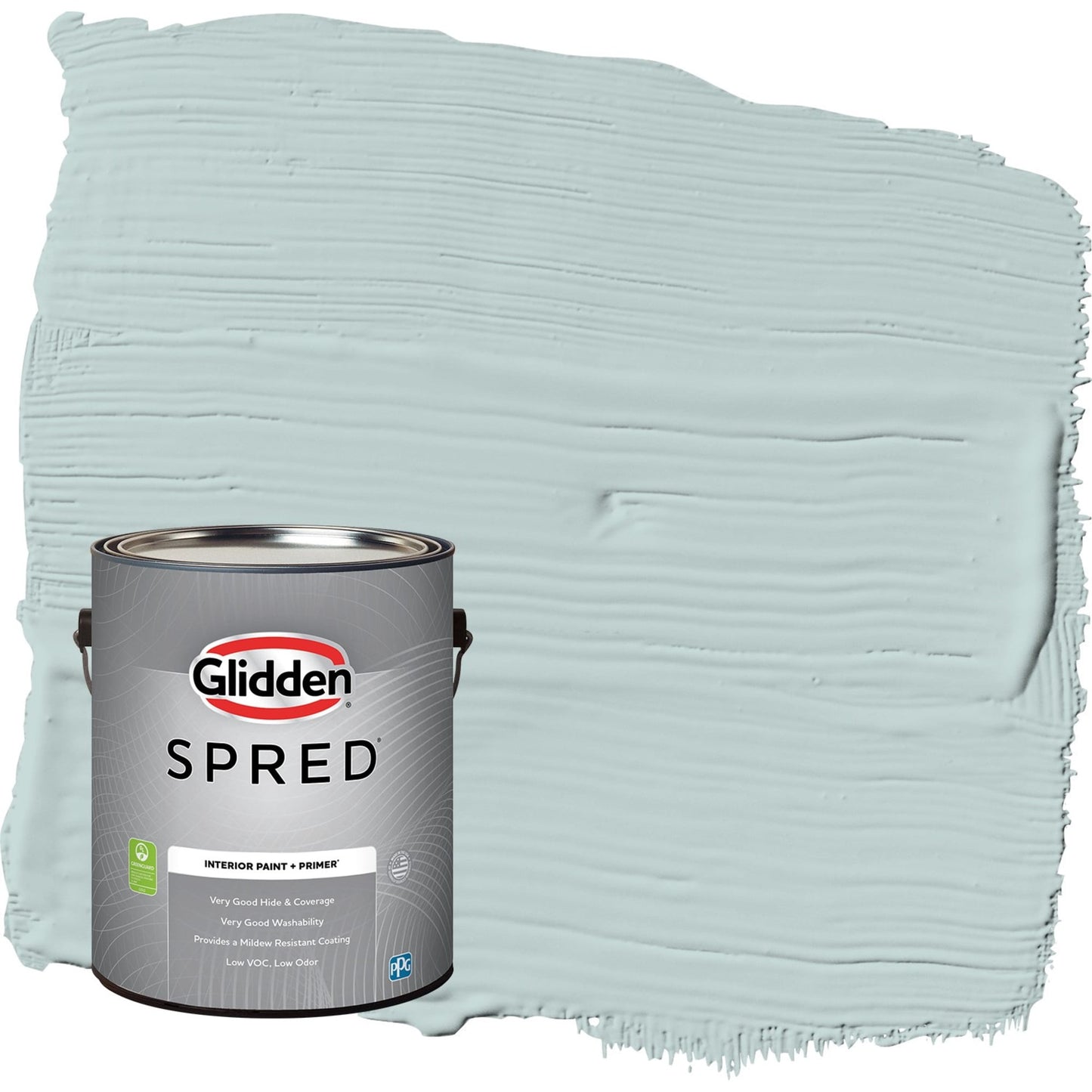 Glidden Spred Babbling Brook / Green, Flat Interior Paint with Primer, 1 Gallon