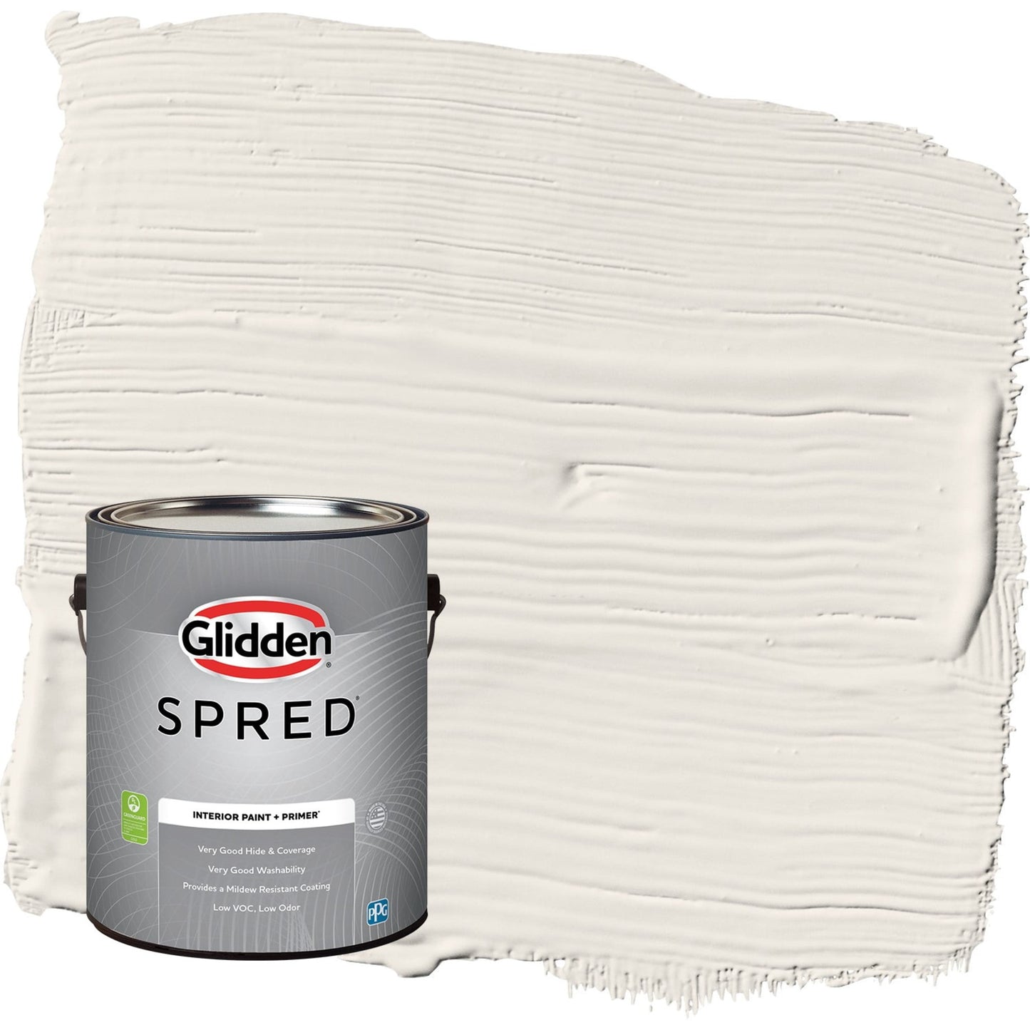 Glidden Spred Mountain Gray / Gray, Flat Interior Paint with Primer, 1 Gallon