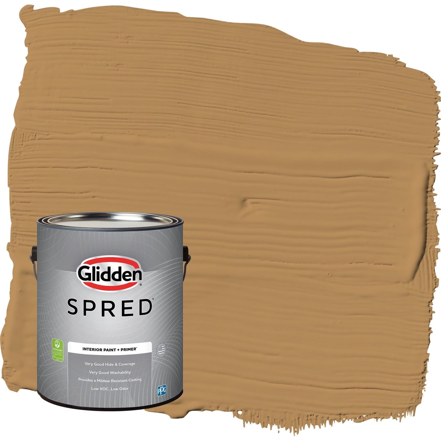 Glidden Spred Allegro / Tan, Semi-Gloss Interior Paint with Primer, 1 Gallon